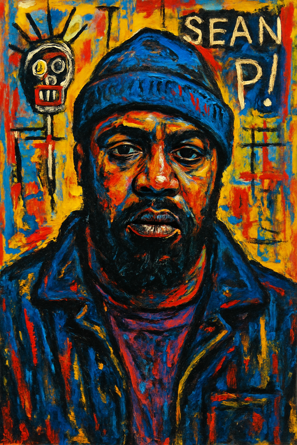 Sean Price portrait – Basquiat Style Digital Art Print (Instant Download)