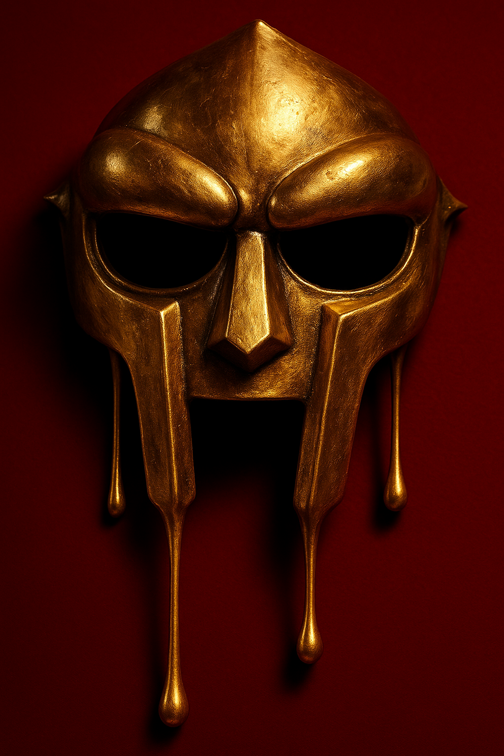 Hip Hop Legend MF DooM Poster - Iconic Gold DooM mask - Digital Download - Digital Print