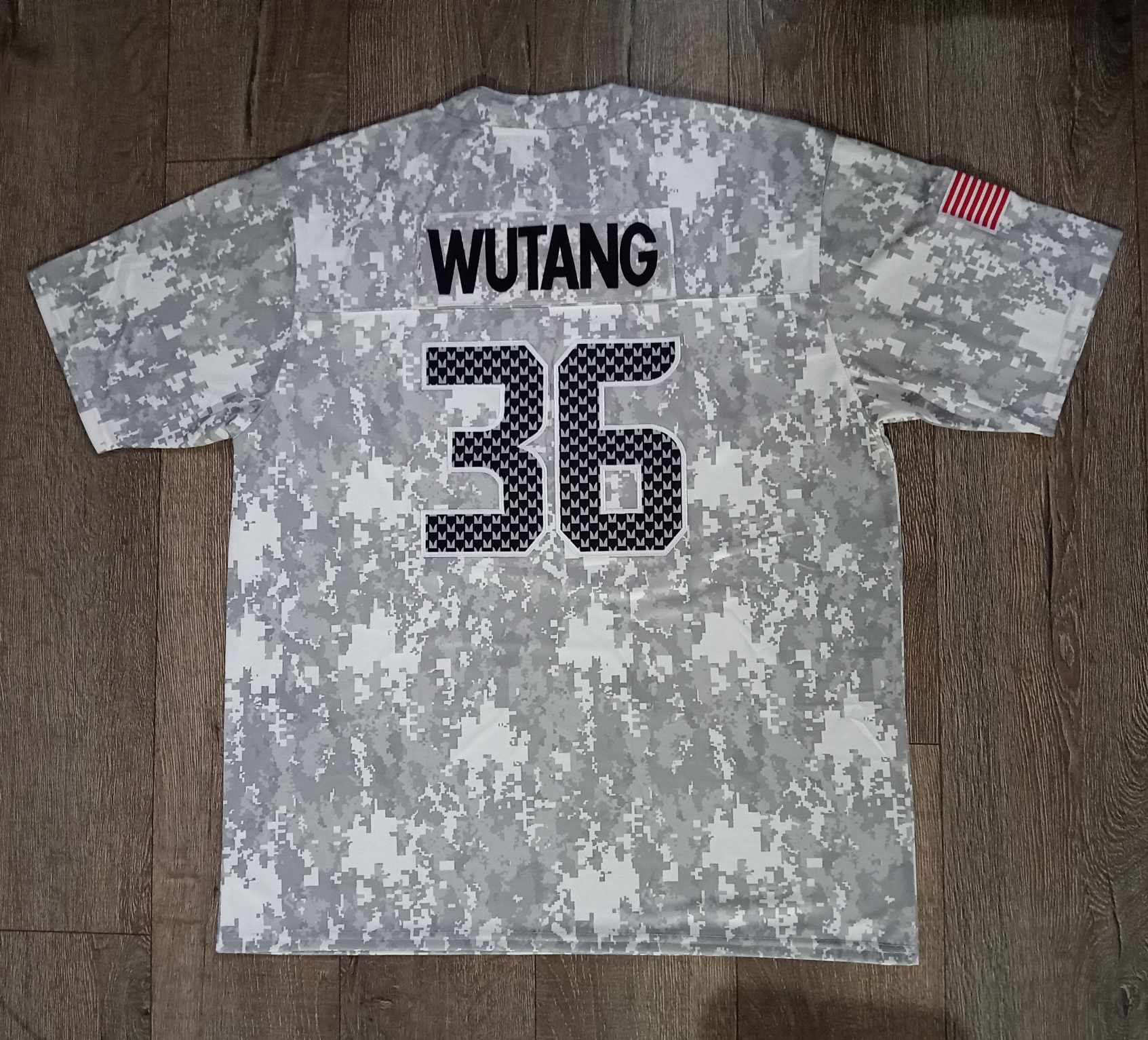 Wu Tang Clan camouflage football jersey - The 36 Chambers edition