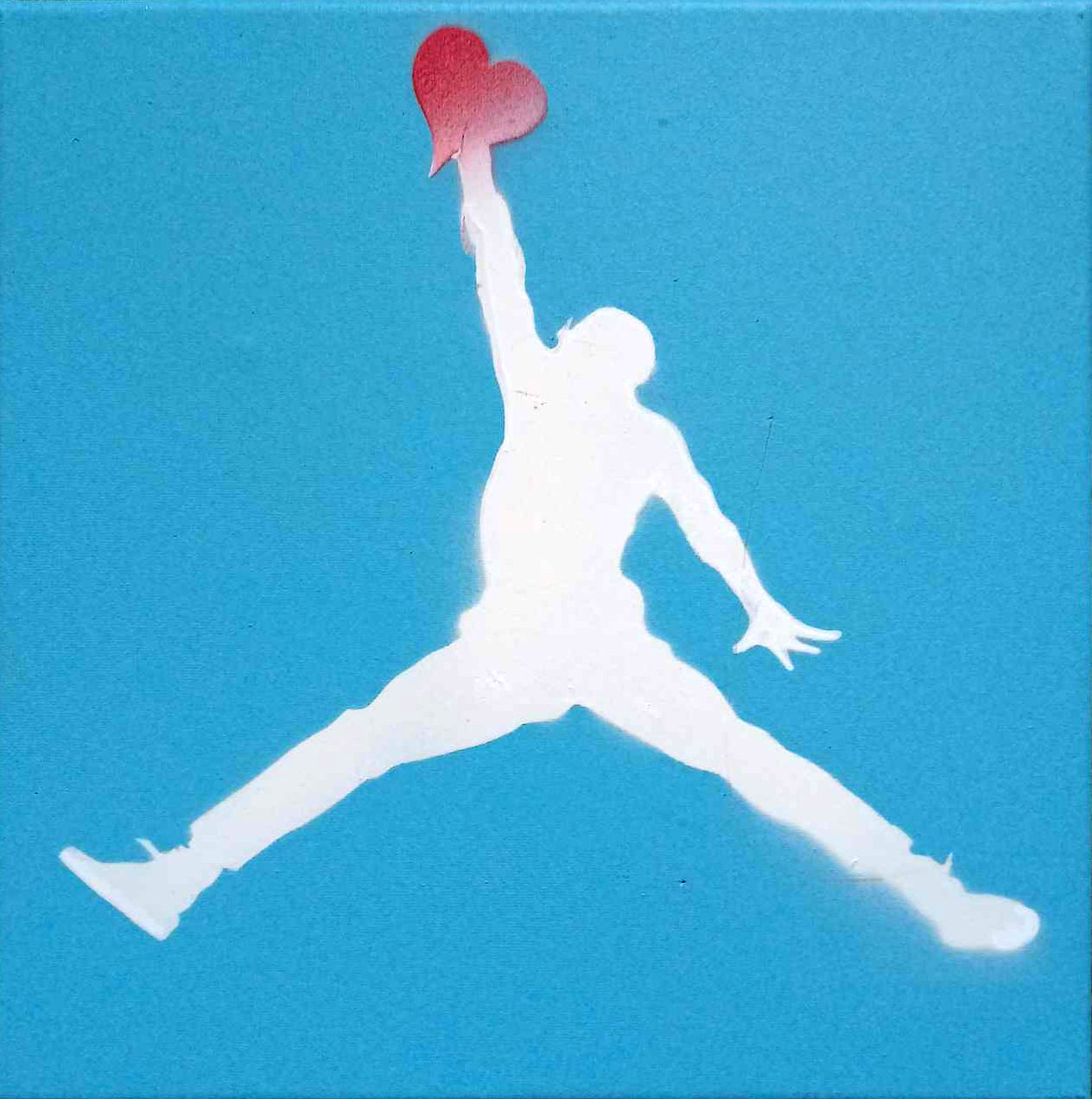The Jumpman Lover - UNC Blue and white version