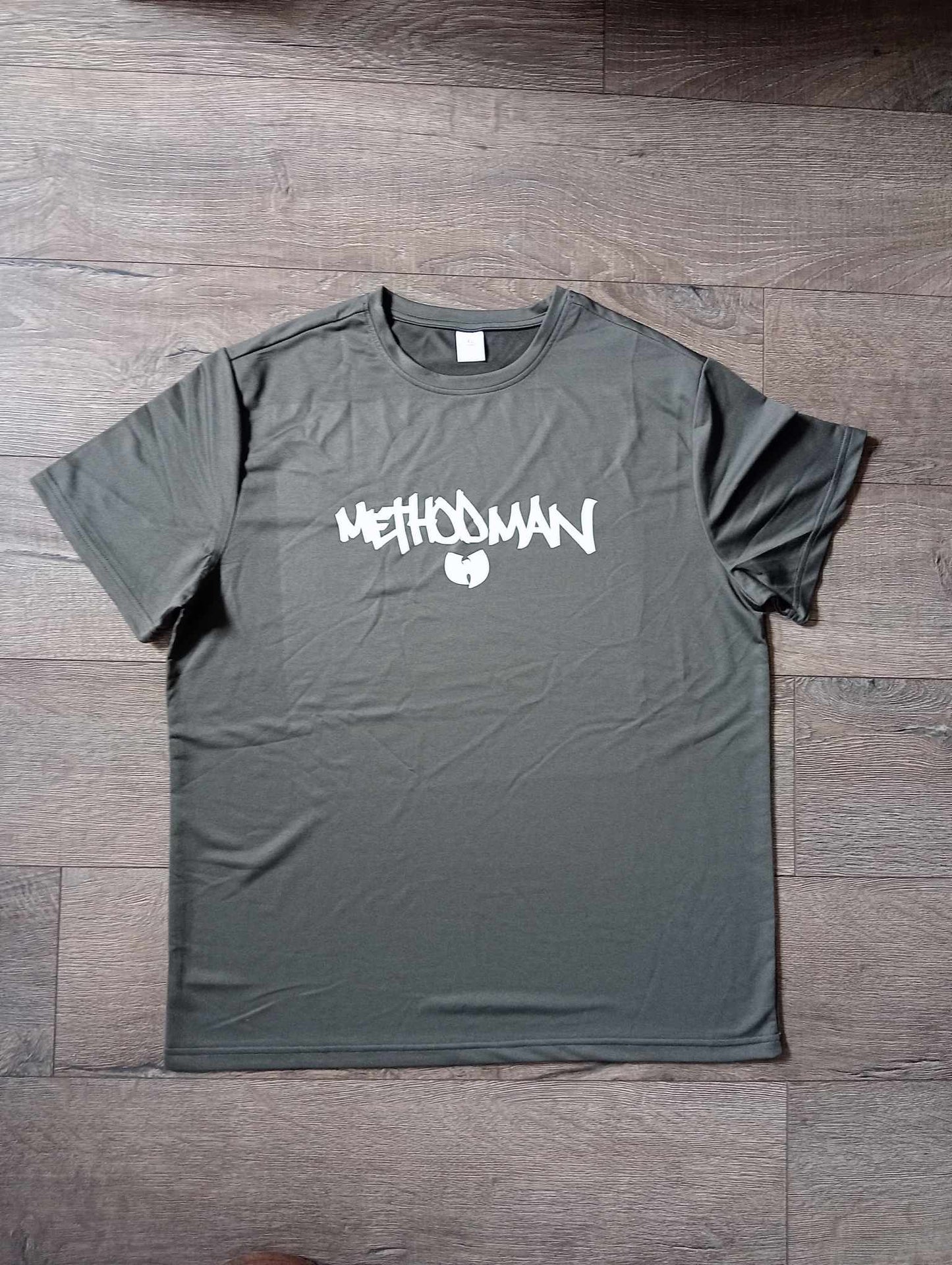 "Method Man" short sleeve kaki t shirt