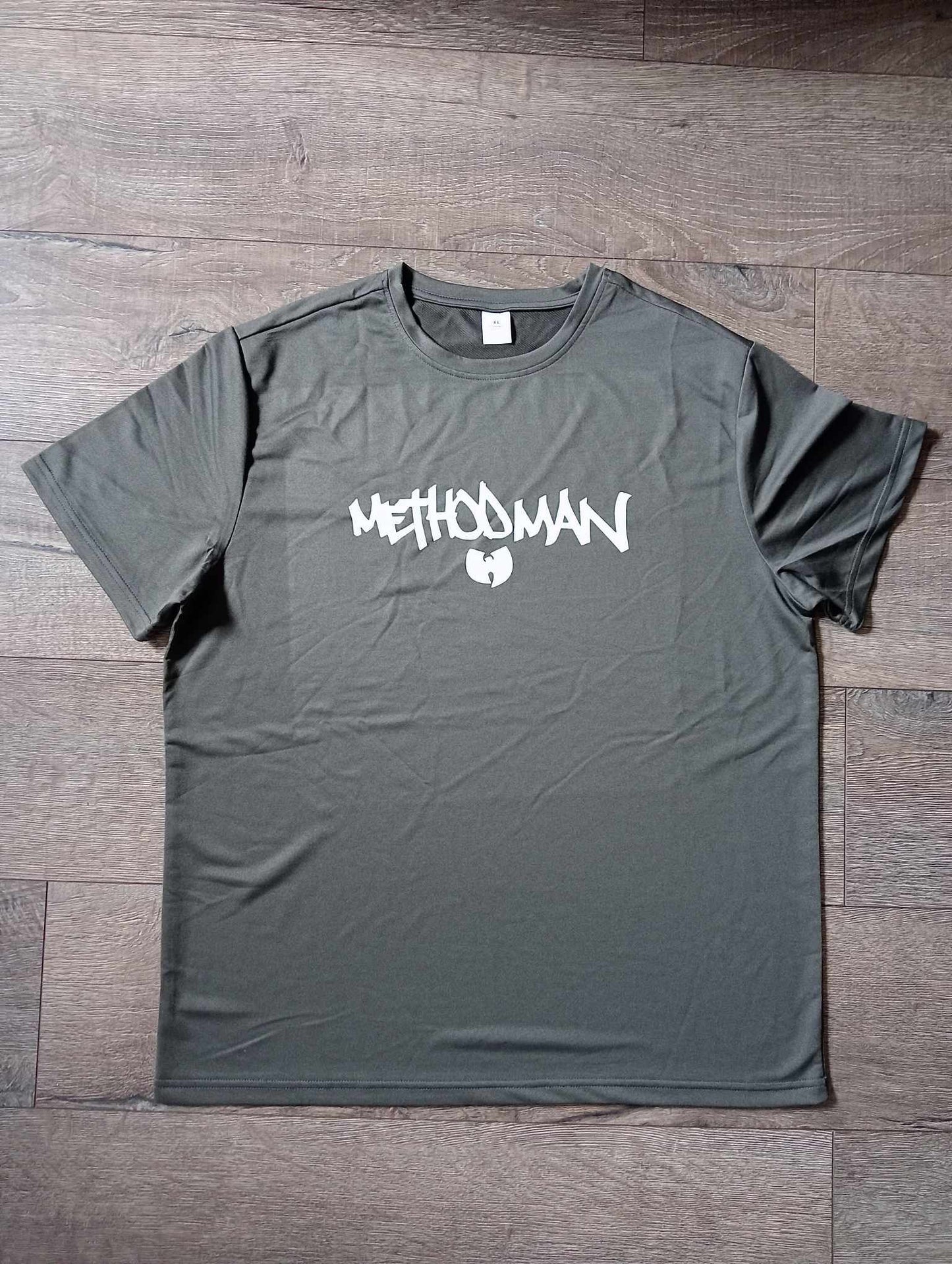 "Method Man" short sleeve kaki t shirt