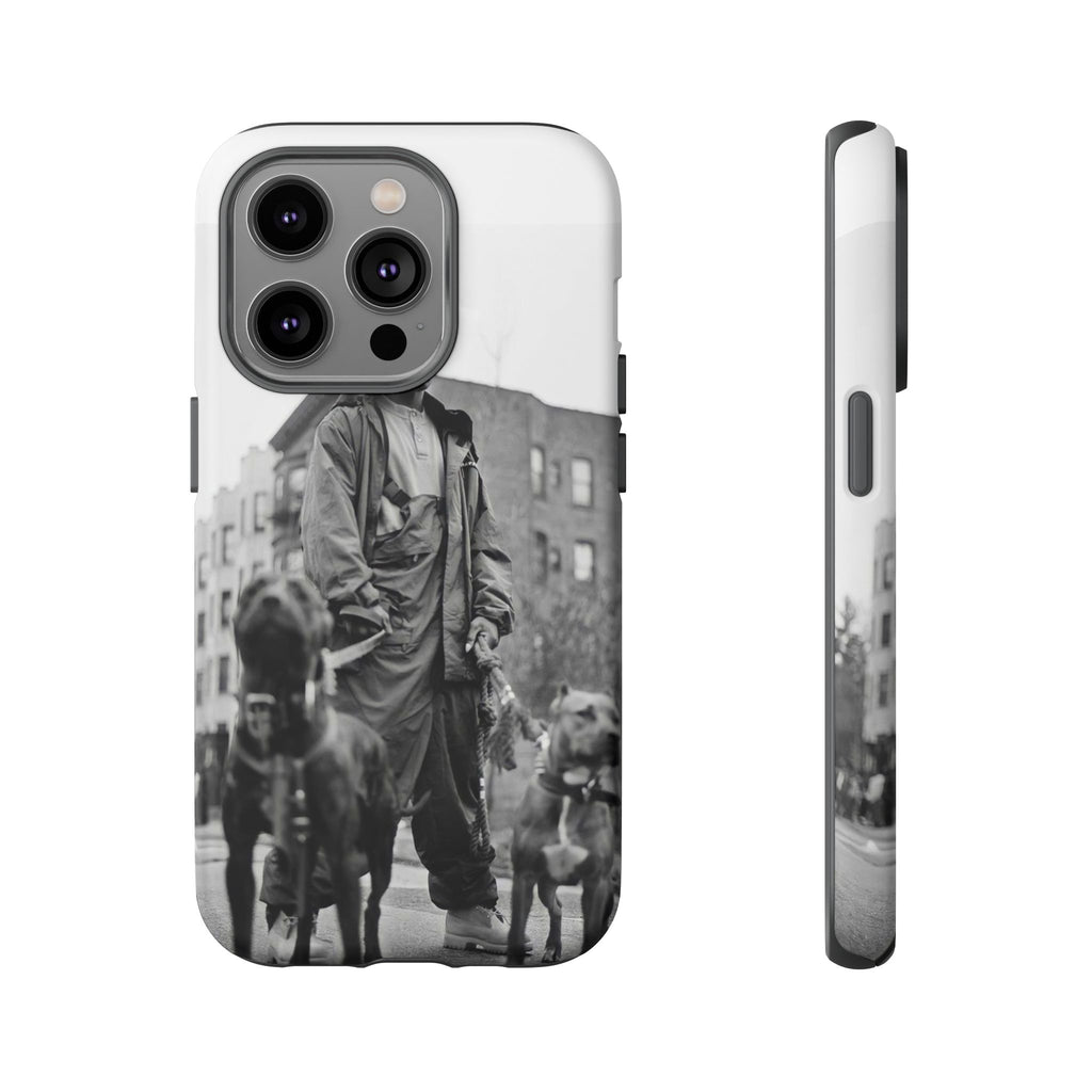 Black & White DMX Tough Phone Case, Urban Style Cover, Pet Lover Gift, Trendy Cell Phone Accessory, Durable Protection