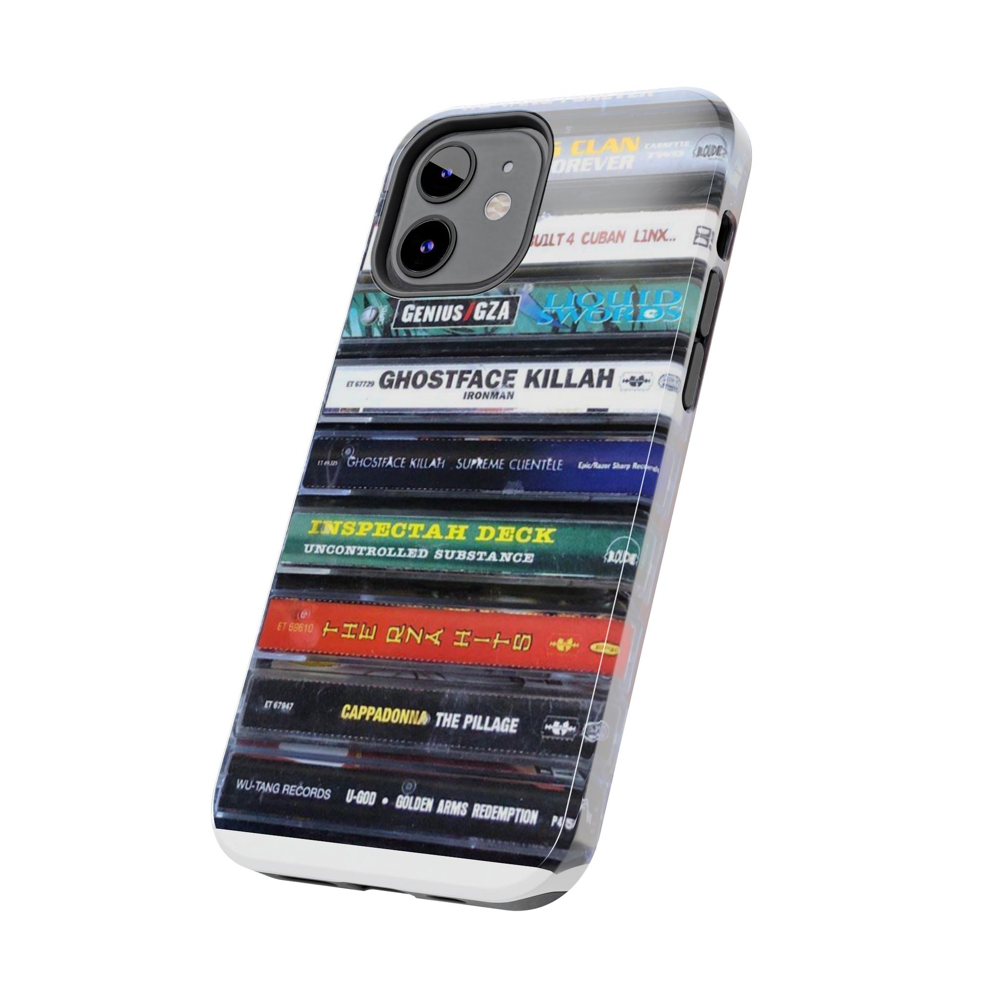 Hip Hop Music Cassette Phone Case | Tough Phone Covers for Music Lovers, Wu solo albums Gifts, Rap Phone Accessories