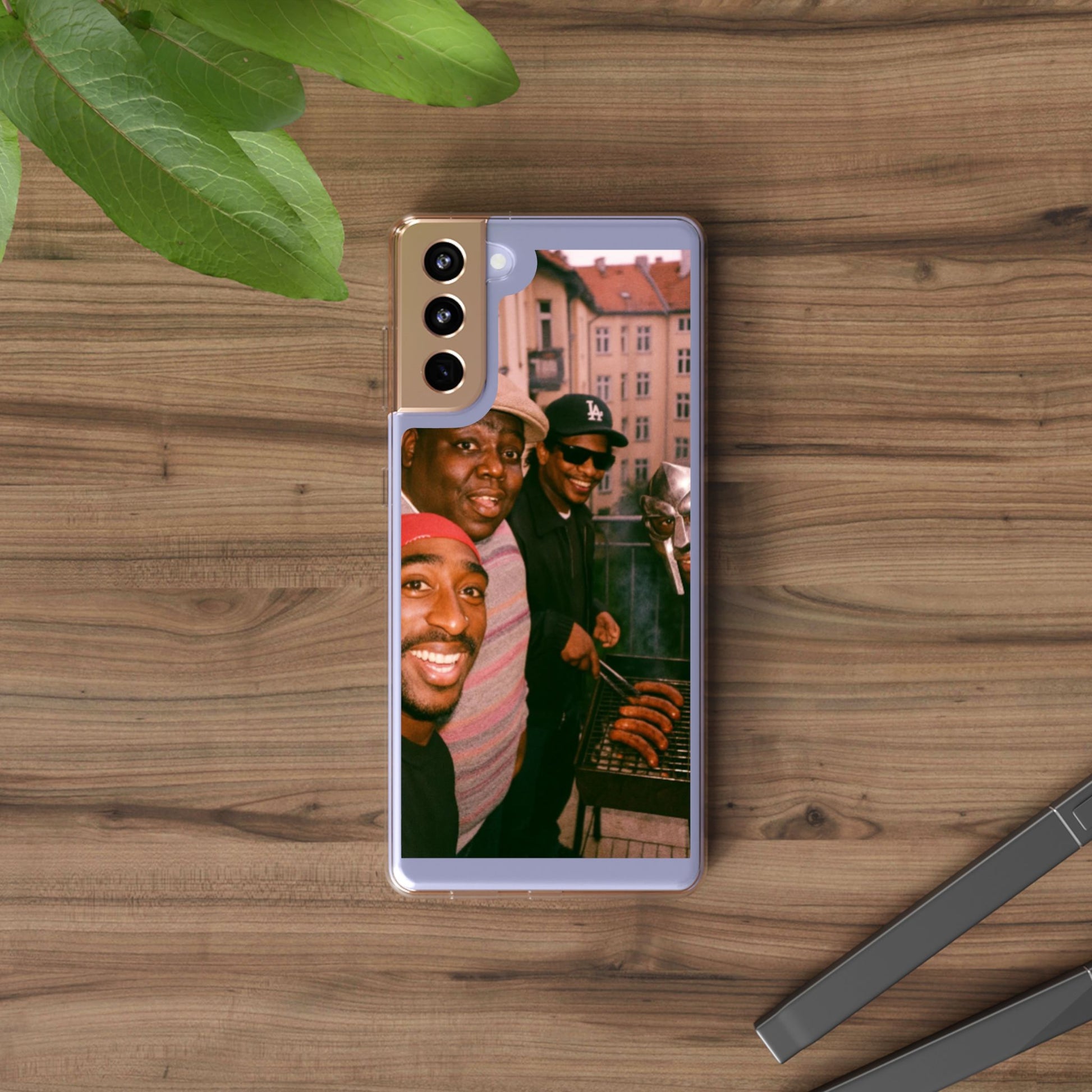 Hip-Hop Legends Clear Case for iPhone, Vintage Rapper Phone Cover, Clear TPU Case, Music Lover Gift, Pop Culture Accessories