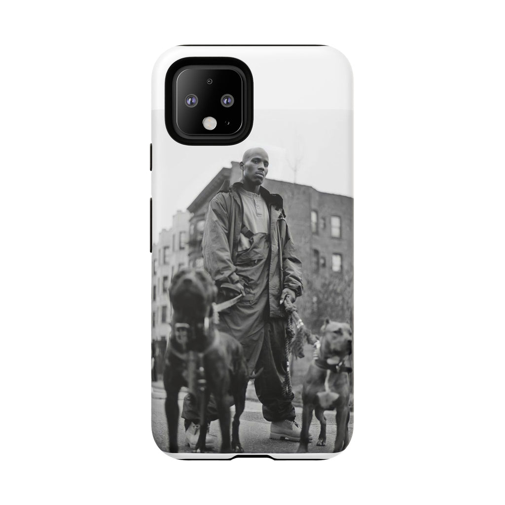 Black & White DMX Tough Phone Case, Urban Style Cover, Pet Lover Gift, Trendy Cell Phone Accessory, Durable Protection