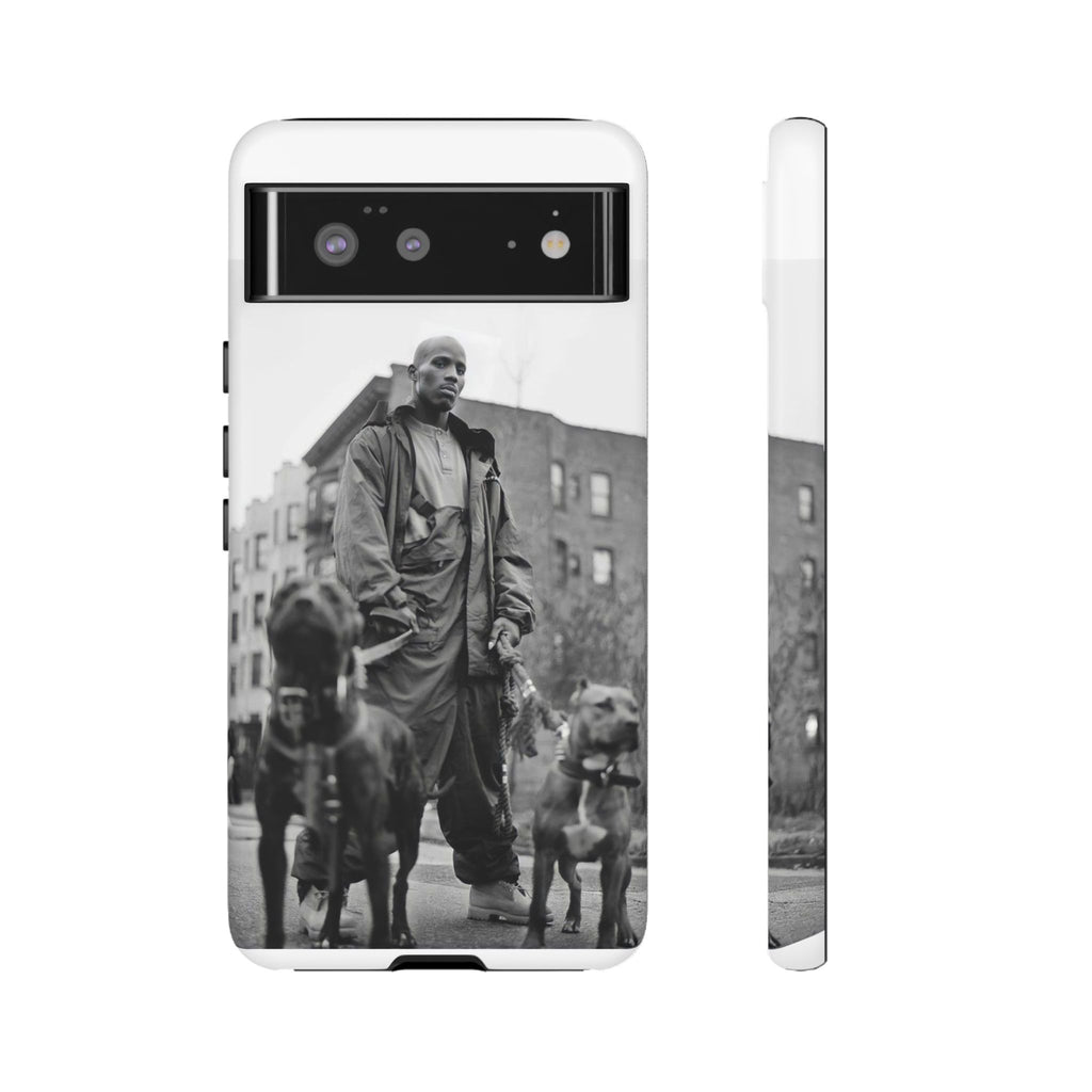 Black & White DMX Tough Phone Case, Urban Style Cover, Pet Lover Gift, Trendy Cell Phone Accessory, Durable Protection