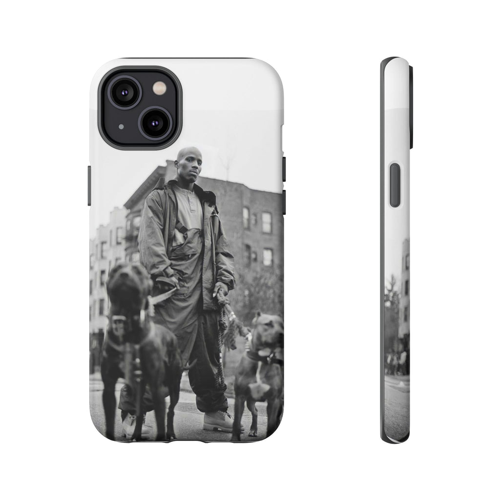 Black & White DMX Tough Phone Case, Urban Style Cover, Pet Lover Gift, Trendy Cell Phone Accessory, Durable Protection
