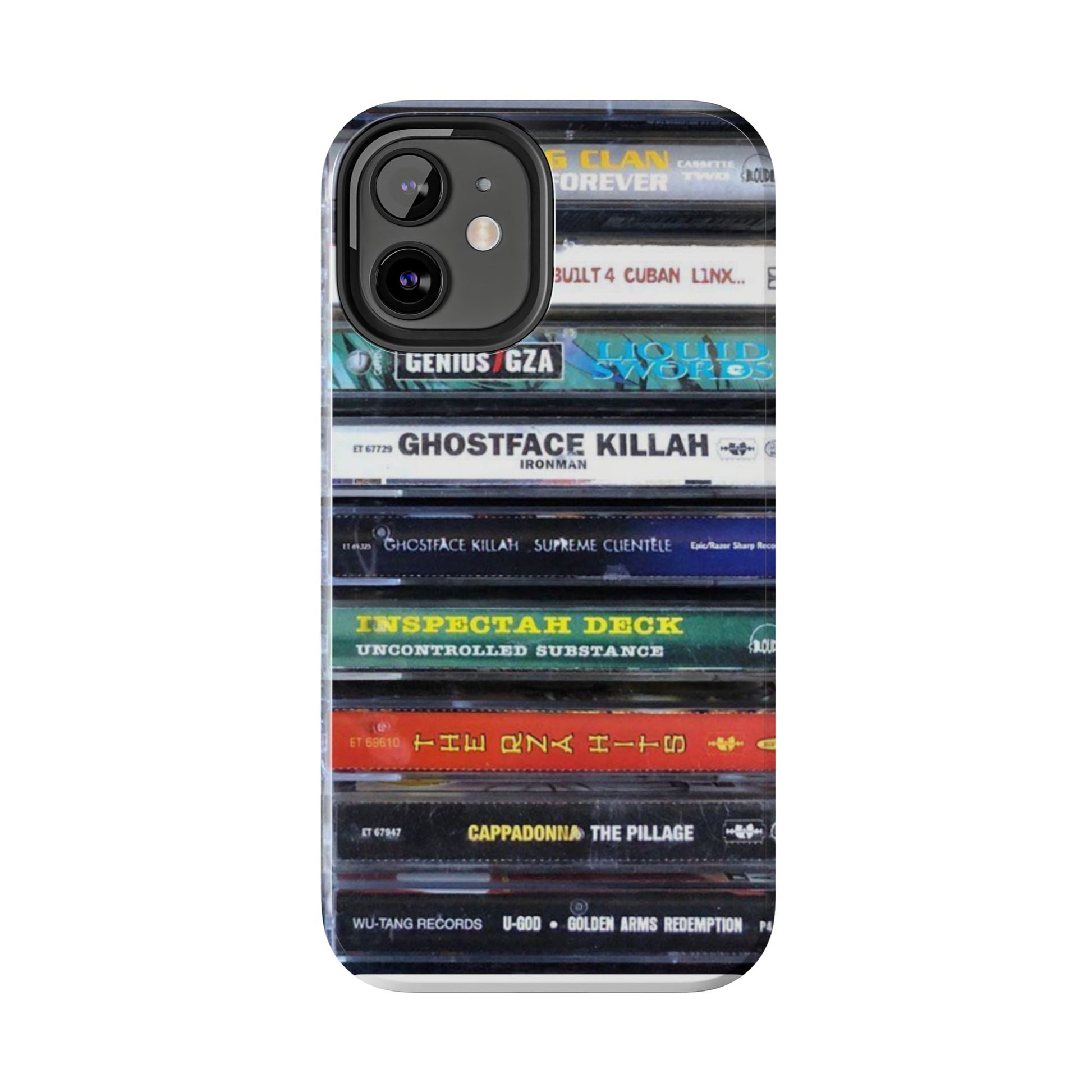 Hip Hop Music Cassette Phone Case | Tough Phone Covers for Music Lovers, Wu solo albums Gifts, Rap Phone Accessories