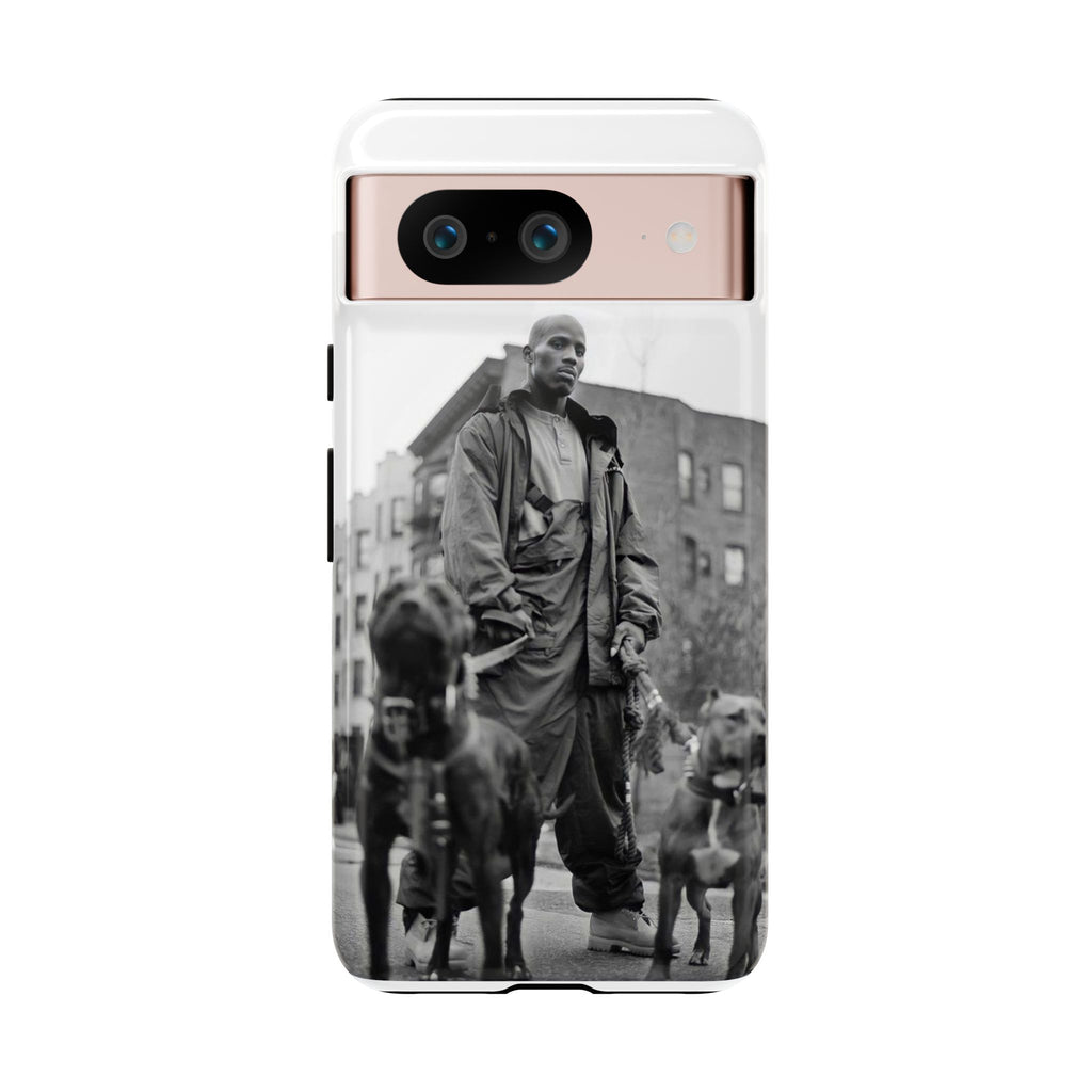 Black & White DMX Tough Phone Case, Urban Style Cover, Pet Lover Gift, Trendy Cell Phone Accessory, Durable Protection