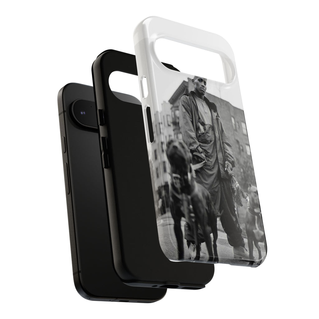 Black & White DMX Tough Phone Case, Urban Style Cover, Pet Lover Gift, Trendy Cell Phone Accessory, Durable Protection