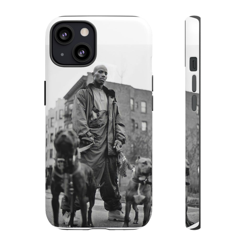 Black & White DMX Tough Phone Case, Urban Style Cover, Pet Lover Gift, Trendy Cell Phone Accessory, Durable Protection