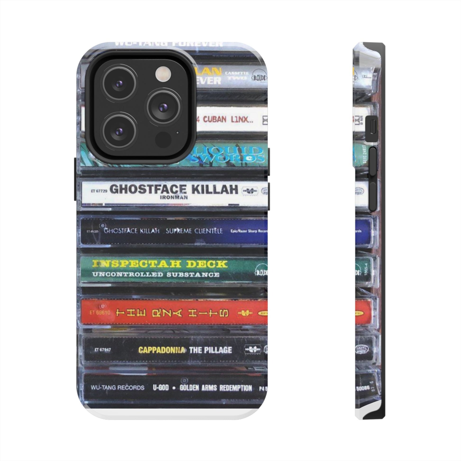 Hip Hop Music Cassette Phone Case | Tough Phone Covers for Music Lovers, Wu solo albums Gifts, Rap Phone Accessories