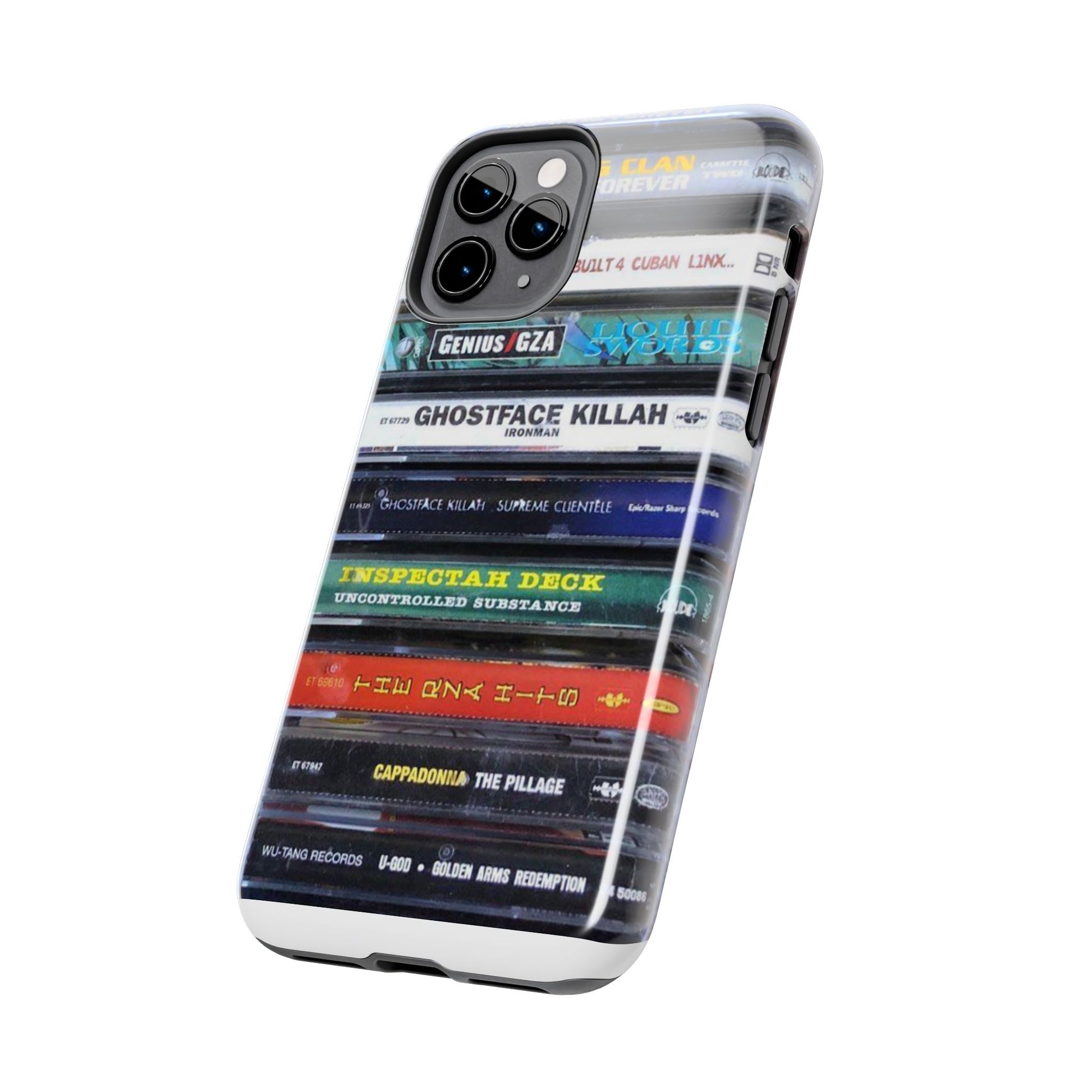 Hip Hop Music Cassette Phone Case | Tough Phone Covers for Music Lovers, Wu solo albums Gifts, Rap Phone Accessories