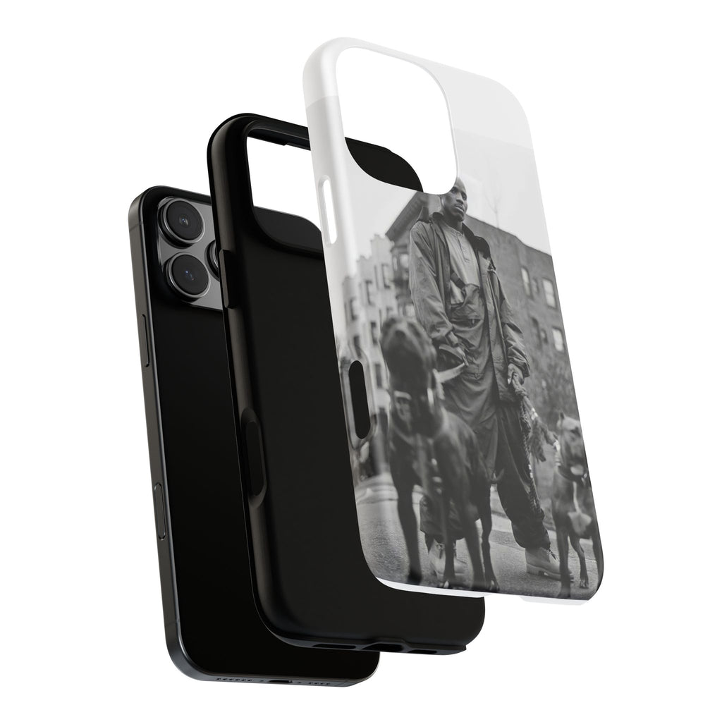 Black & White DMX Tough Phone Case, Urban Style Cover, Pet Lover Gift, Trendy Cell Phone Accessory, Durable Protection