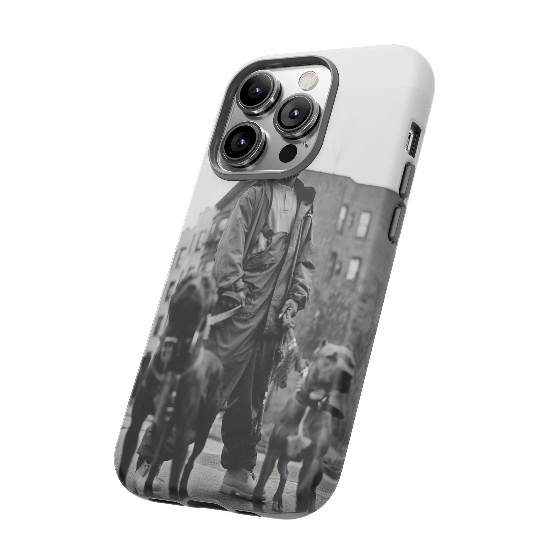 Black & White DMX Tough Phone Case, Urban Style Cover, Pet Lover Gift, Trendy Cell Phone Accessory, Durable Protection