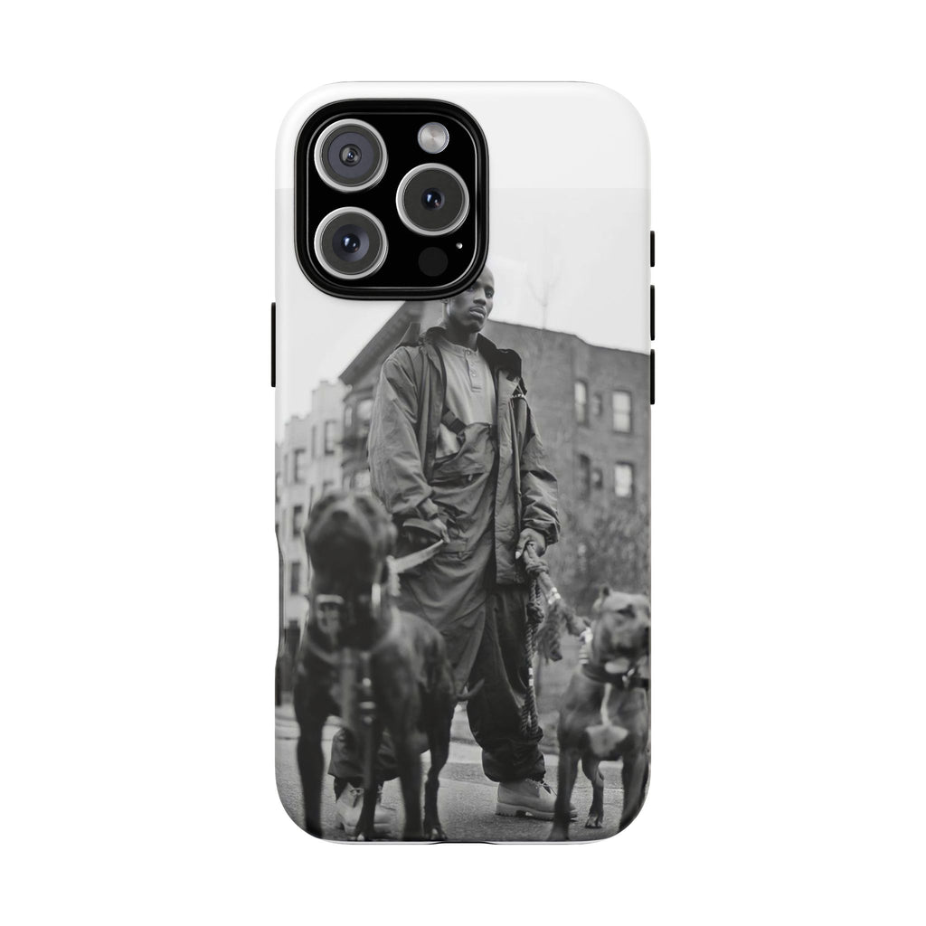 Black & White DMX Tough Phone Case, Urban Style Cover, Pet Lover Gift, Trendy Cell Phone Accessory, Durable Protection