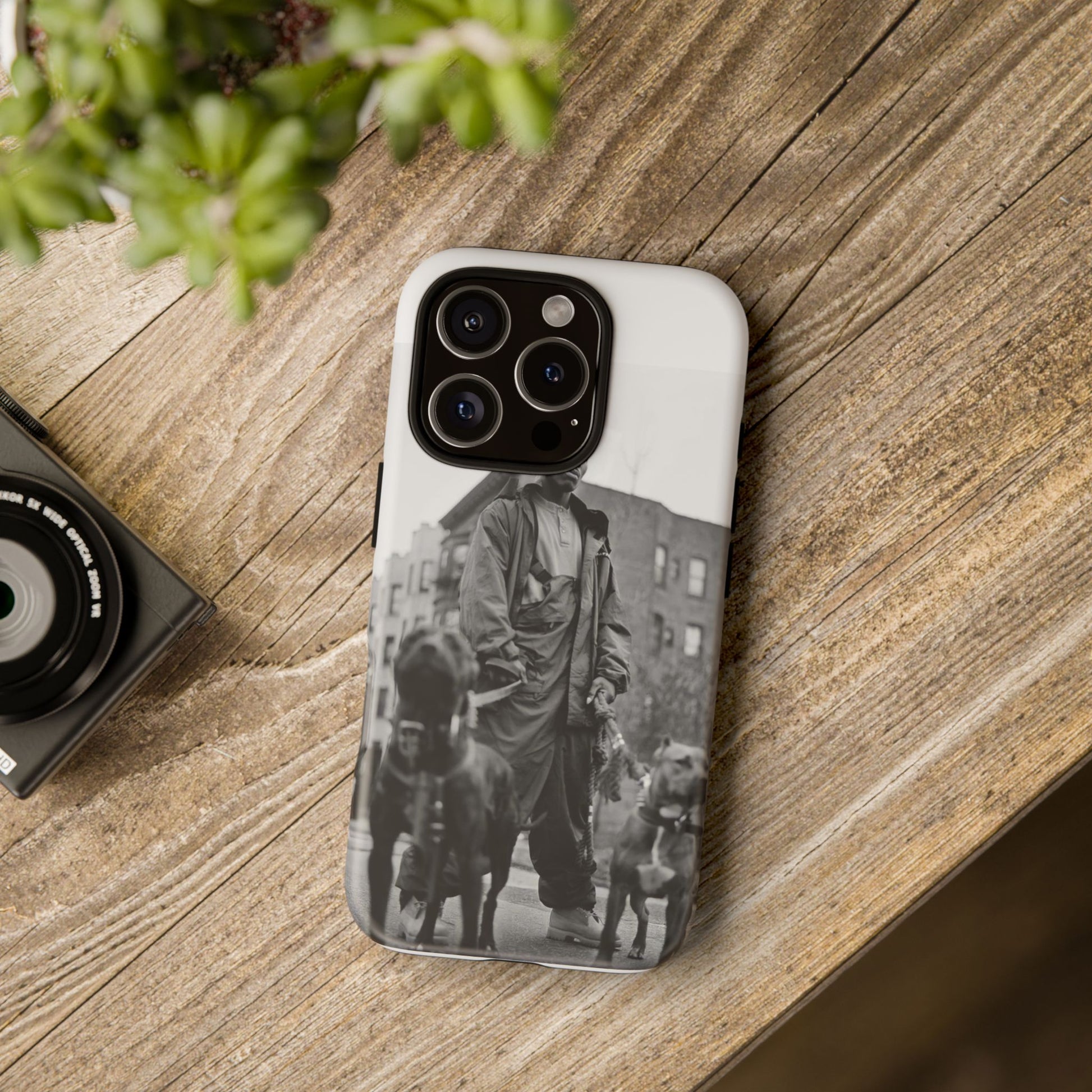 Black & White DMX Tough Phone Case, Urban Style Cover, Pet Lover Gift, Trendy Cell Phone Accessory, Durable Protection