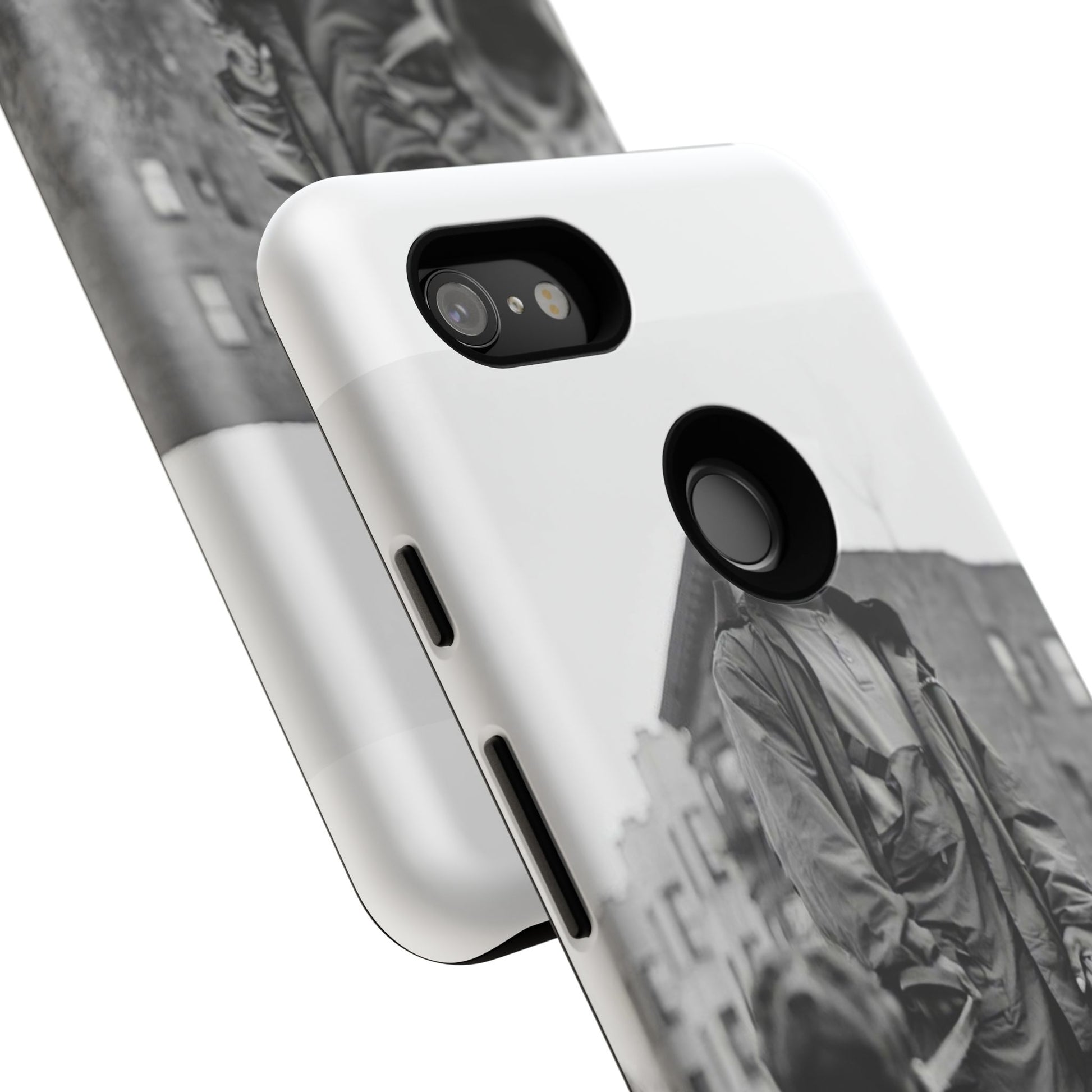Black & White DMX Tough Phone Case, Urban Style Cover, Pet Lover Gift, Trendy Cell Phone Accessory, Durable Protection