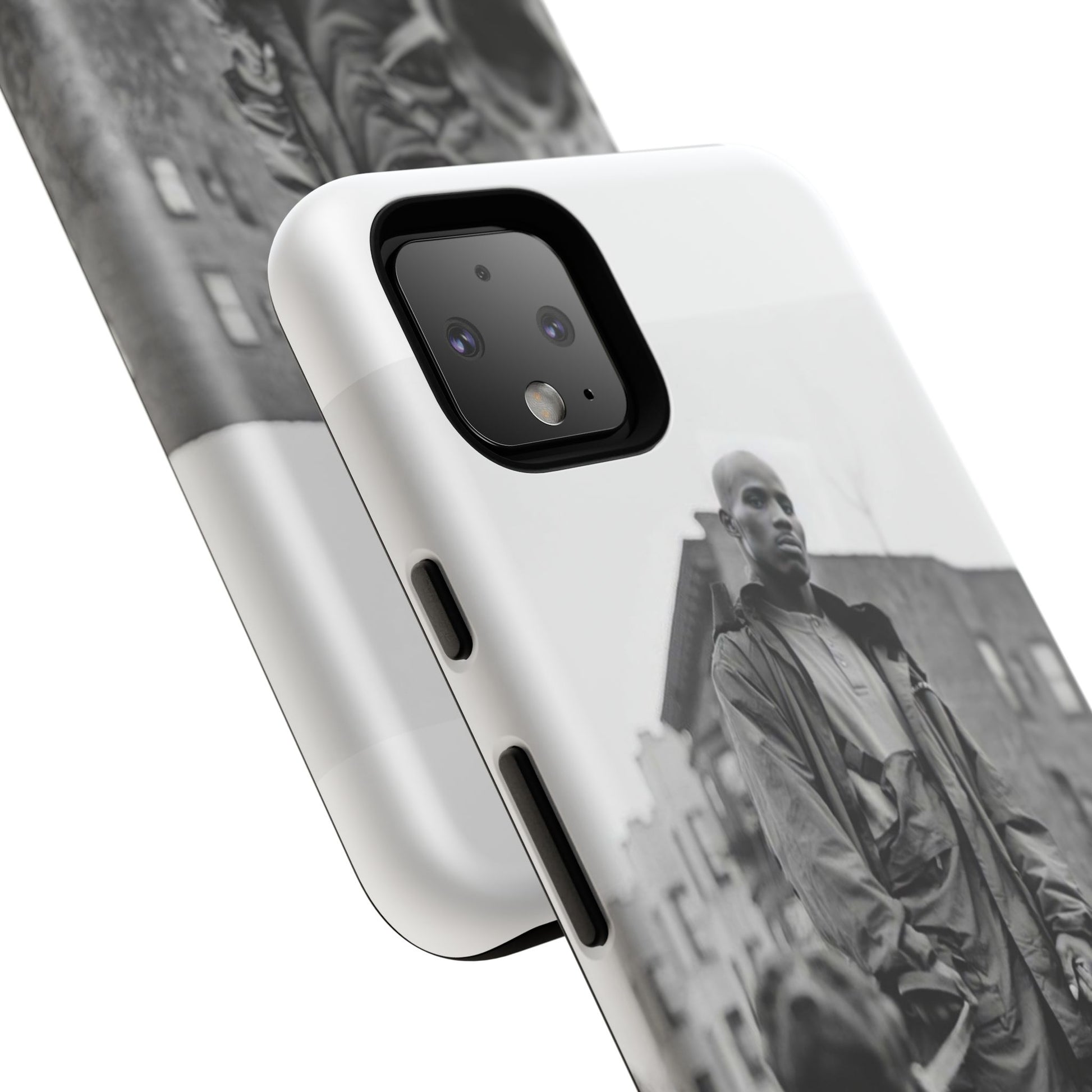 Black & White DMX Tough Phone Case, Urban Style Cover, Pet Lover Gift, Trendy Cell Phone Accessory, Durable Protection