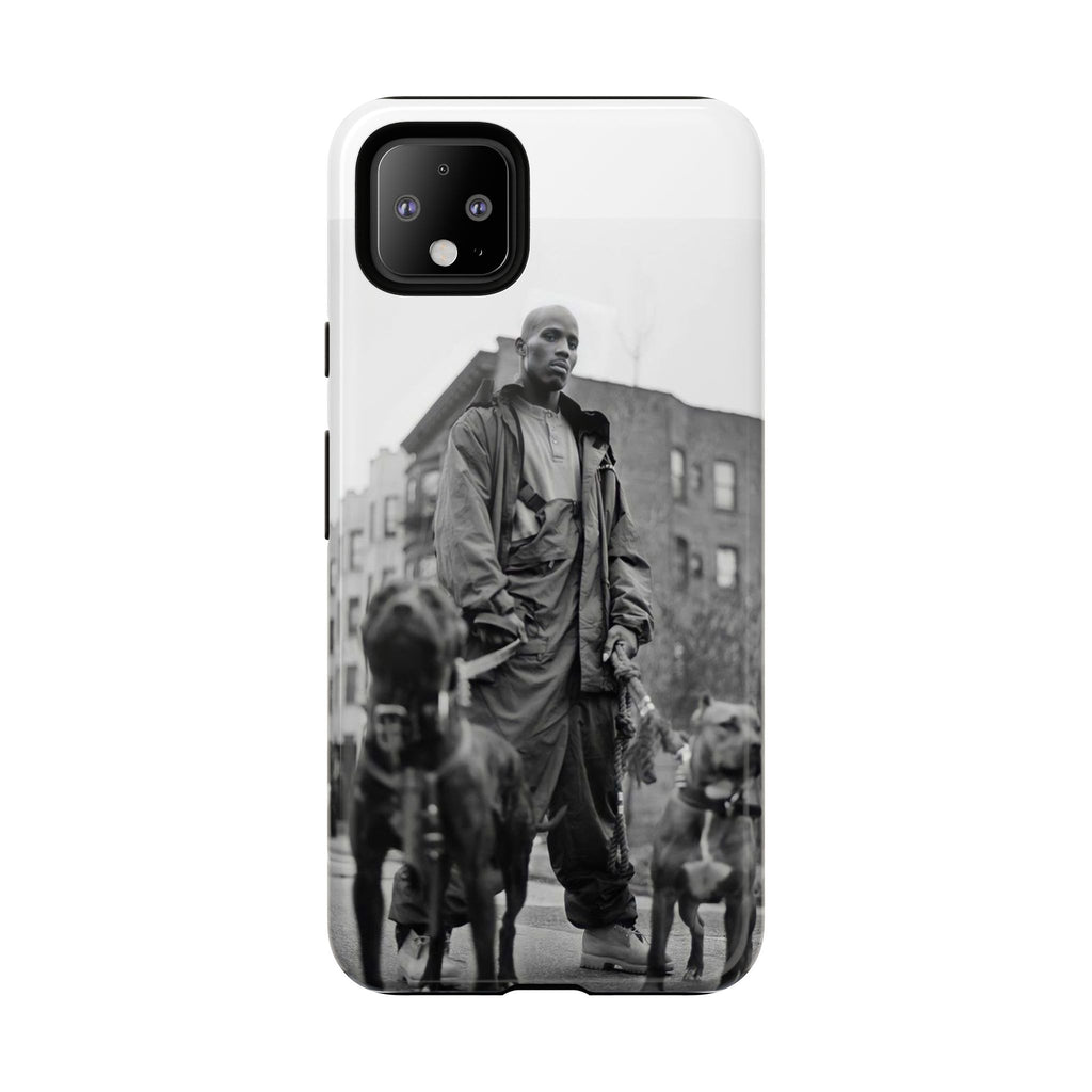 Black & White DMX Tough Phone Case, Urban Style Cover, Pet Lover Gift, Trendy Cell Phone Accessory, Durable Protection