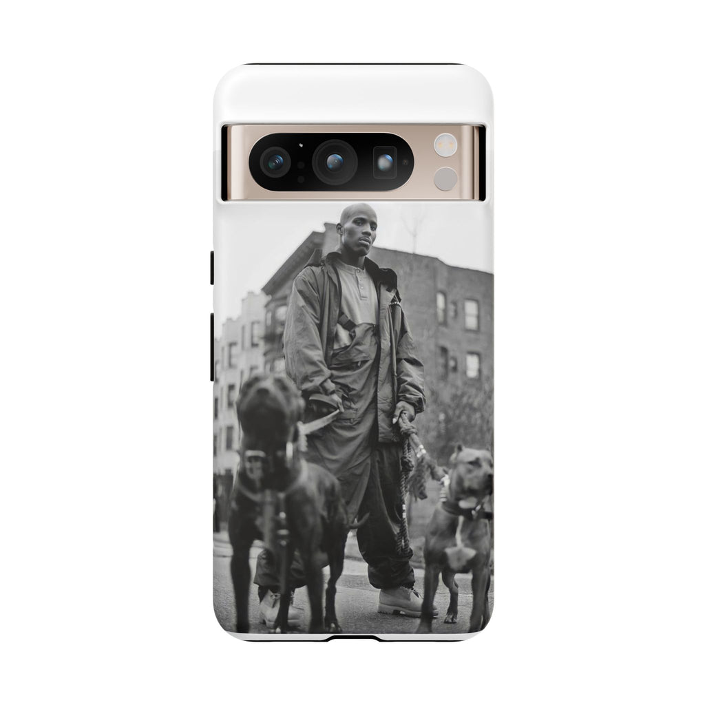 Black & White DMX Tough Phone Case, Urban Style Cover, Pet Lover Gift, Trendy Cell Phone Accessory, Durable Protection