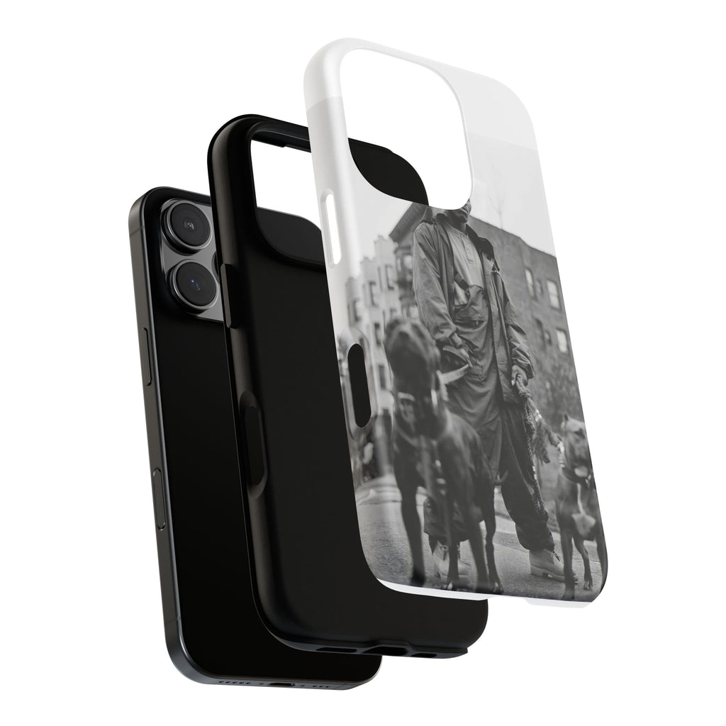 Black & White DMX Tough Phone Case, Urban Style Cover, Pet Lover Gift, Trendy Cell Phone Accessory, Durable Protection