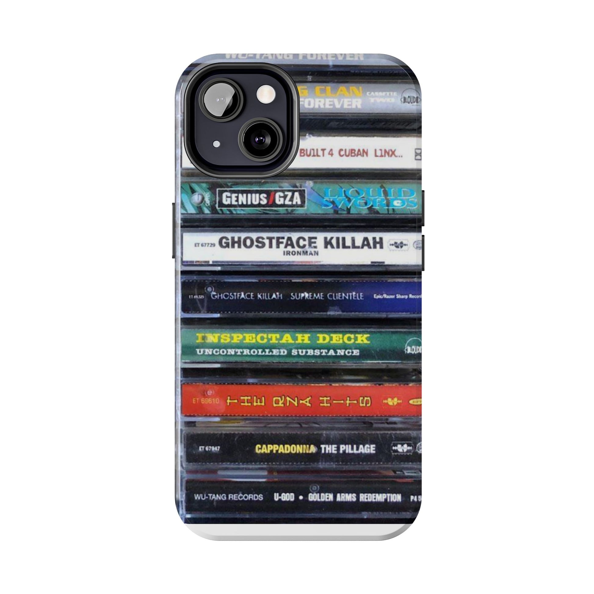 Hip Hop Music Cassette Phone Case | Tough Phone Covers for Music Lovers, Wu solo albums Gifts, Rap Phone Accessories