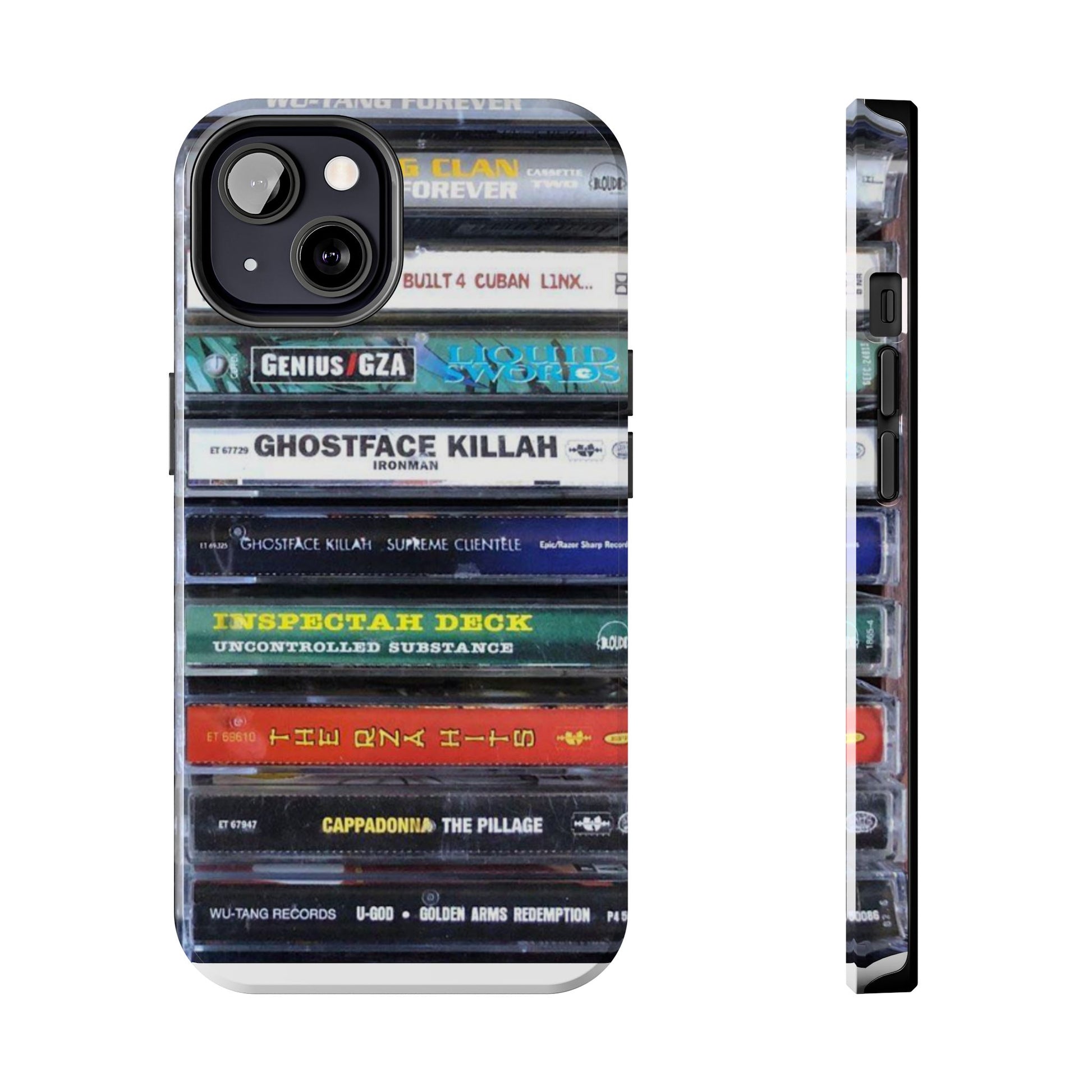 Hip Hop Music Cassette Phone Case | Tough Phone Covers for Music Lovers, Wu solo albums Gifts, Rap Phone Accessories
