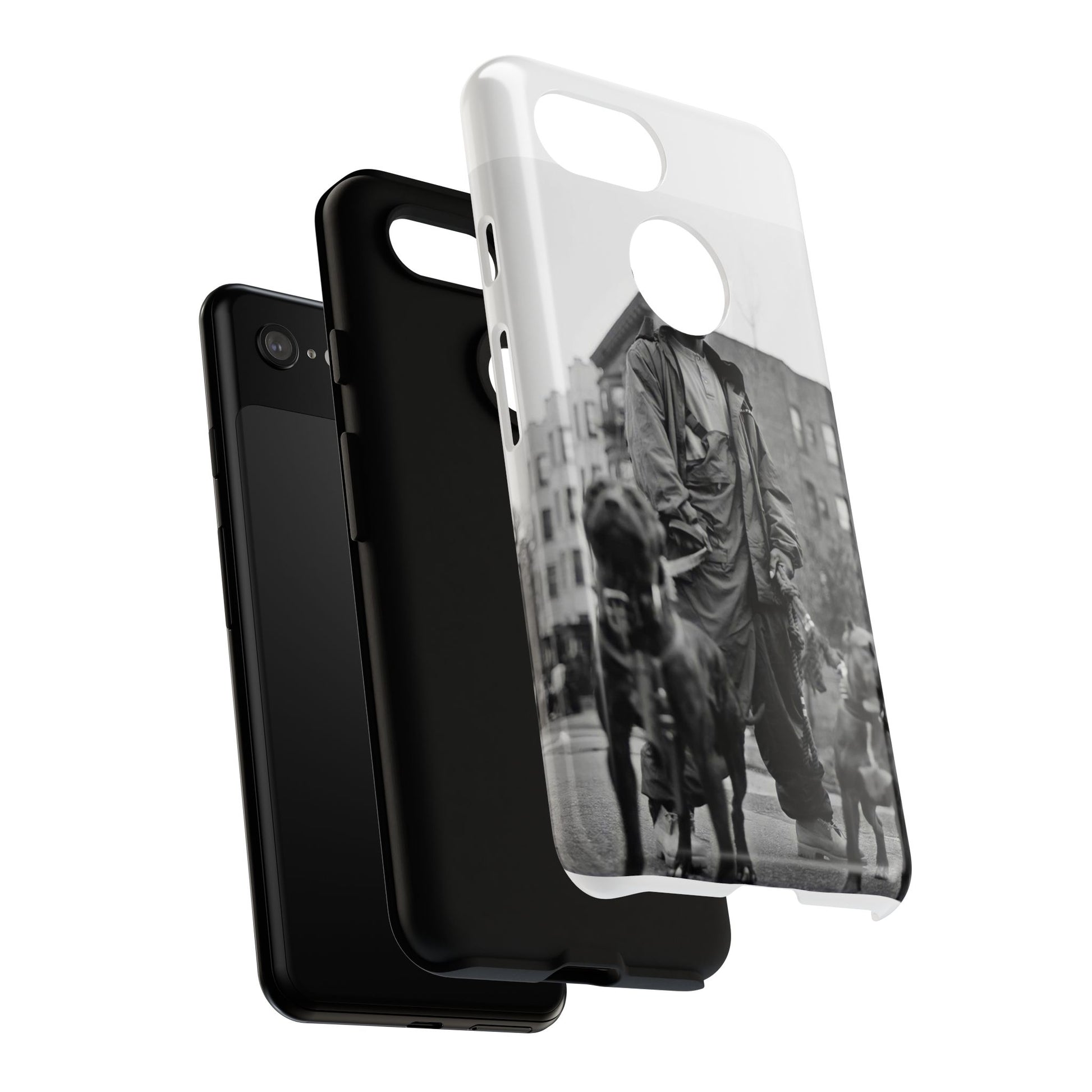 Black & White DMX Tough Phone Case, Urban Style Cover, Pet Lover Gift, Trendy Cell Phone Accessory, Durable Protection