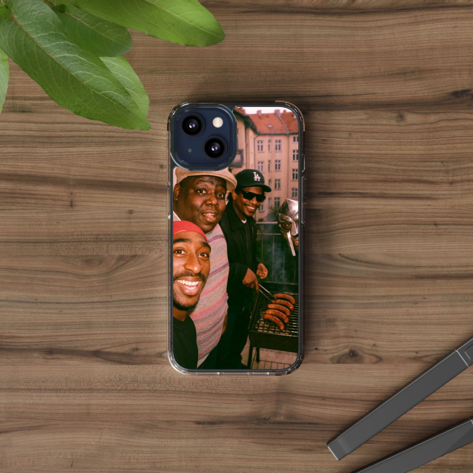 Hip-Hop Legends Clear Case for iPhone, Vintage Rapper Phone Cover, Clear TPU Case, Music Lover Gift, Pop Culture Accessories