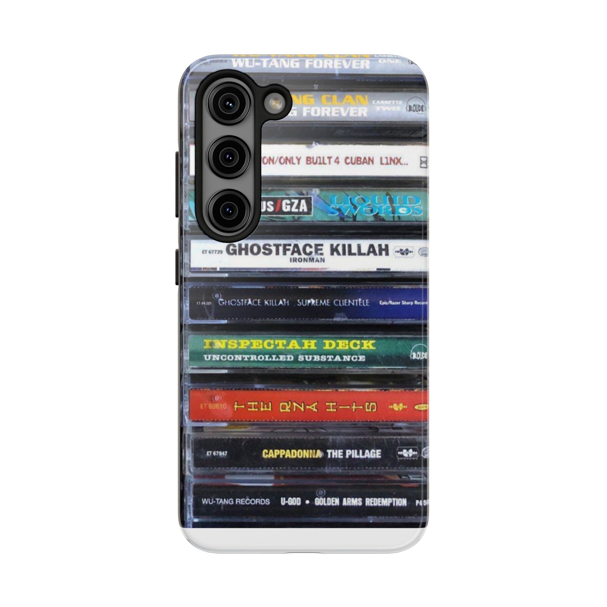 Hip Hop Music Cassette Phone Case | Tough Phone Covers for Music Lovers, Wu solo albums Gifts, Rap Phone Accessories