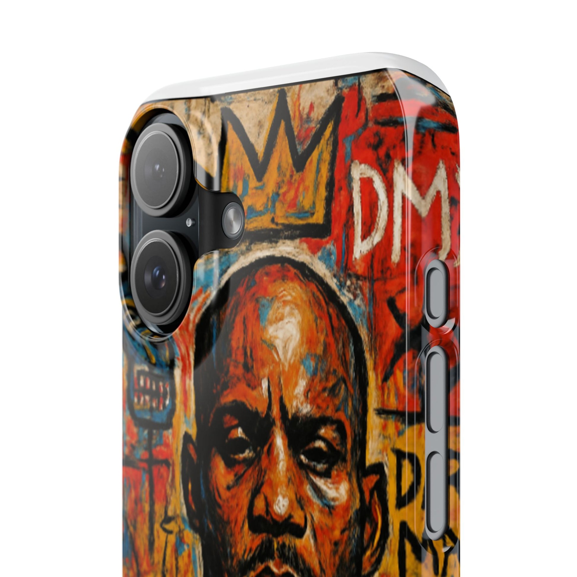 Vibrant Slim Phone Cases for Music Lovers, Unique Art Cases, DMX Tribute, Hip-Hop Accessories, Basquiat style artwork