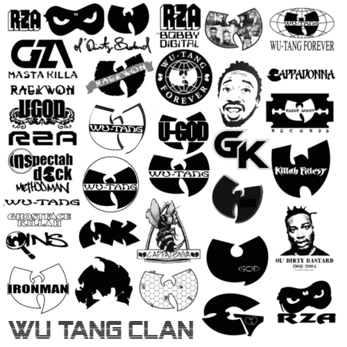 All The Wu Tang Solo Logo Poster - Iconic WU logos collage - Digital Download - Digital Print
