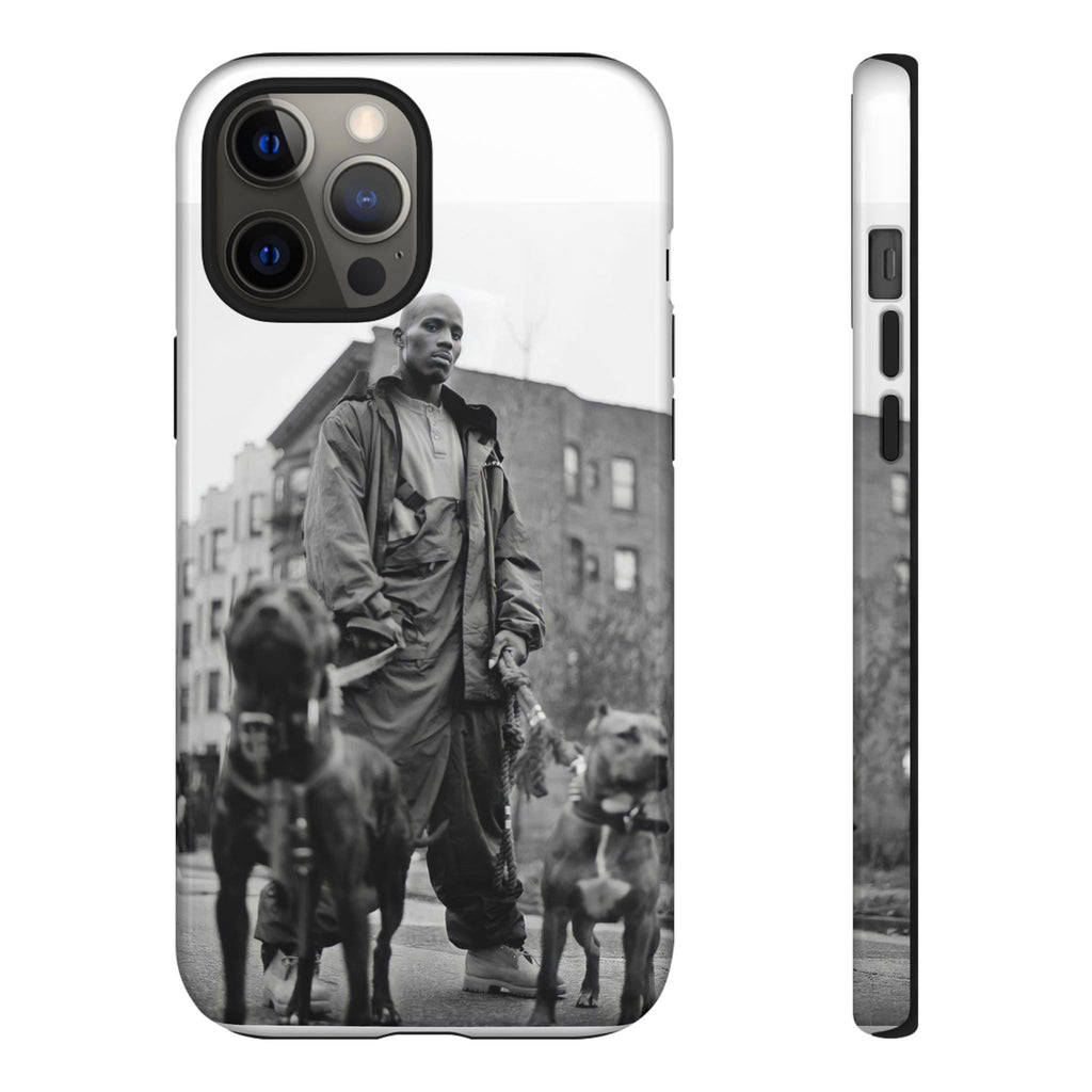 Black & White DMX Tough Phone Case, Urban Style Cover, Pet Lover Gift, Trendy Cell Phone Accessory, Durable Protection