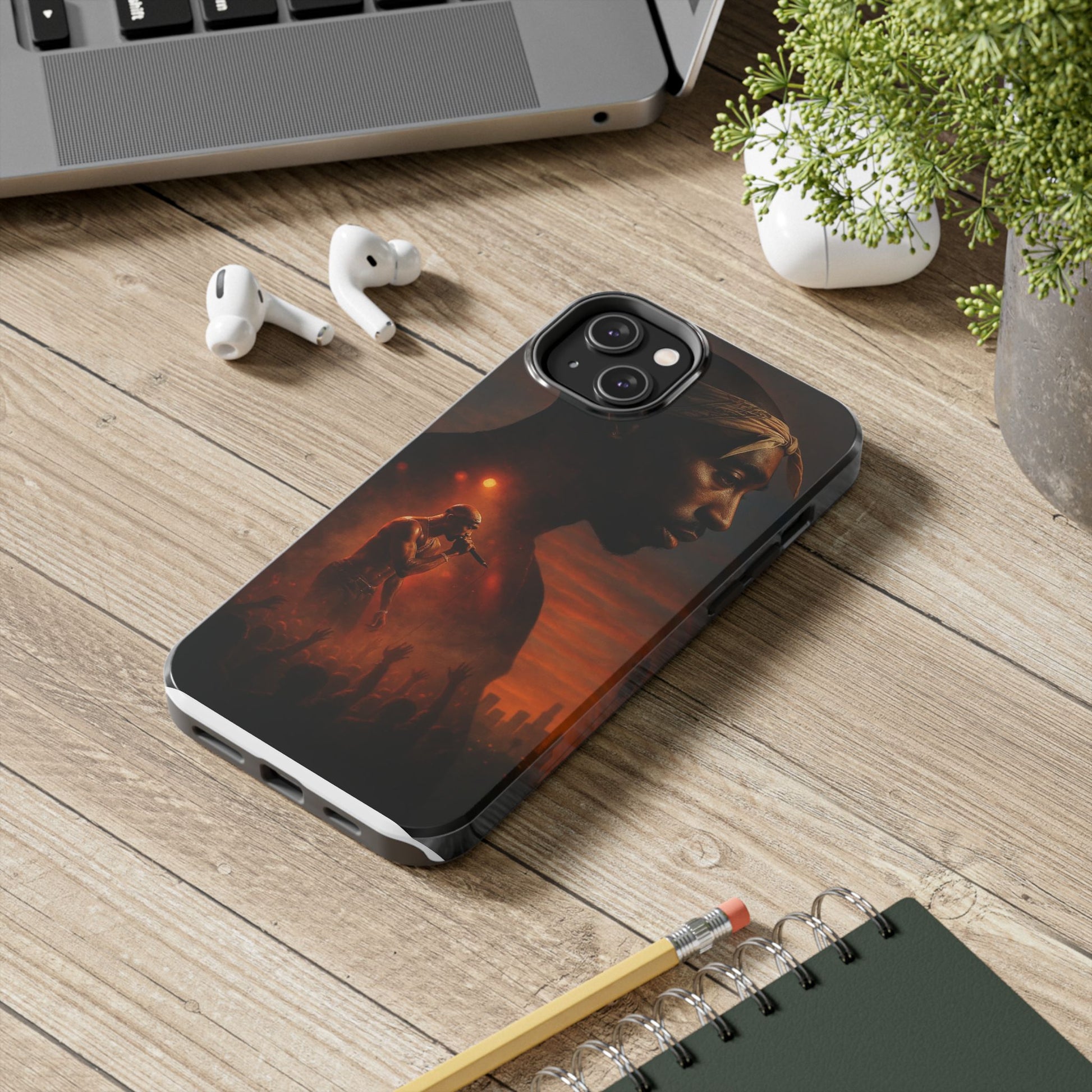 Tough Phone Case Featuring Iconic Rap Legend, Durable Phone Cover, Artistic Design, Adjustable Fit, 2Pac Unique Gift for Music Lovers, Hip [...]