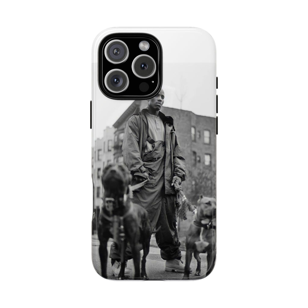 Black & White DMX Tough Phone Case, Urban Style Cover, Pet Lover Gift, Trendy Cell Phone Accessory, Durable Protection