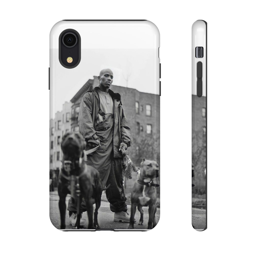 Black & White DMX Tough Phone Case, Urban Style Cover, Pet Lover Gift, Trendy Cell Phone Accessory, Durable Protection