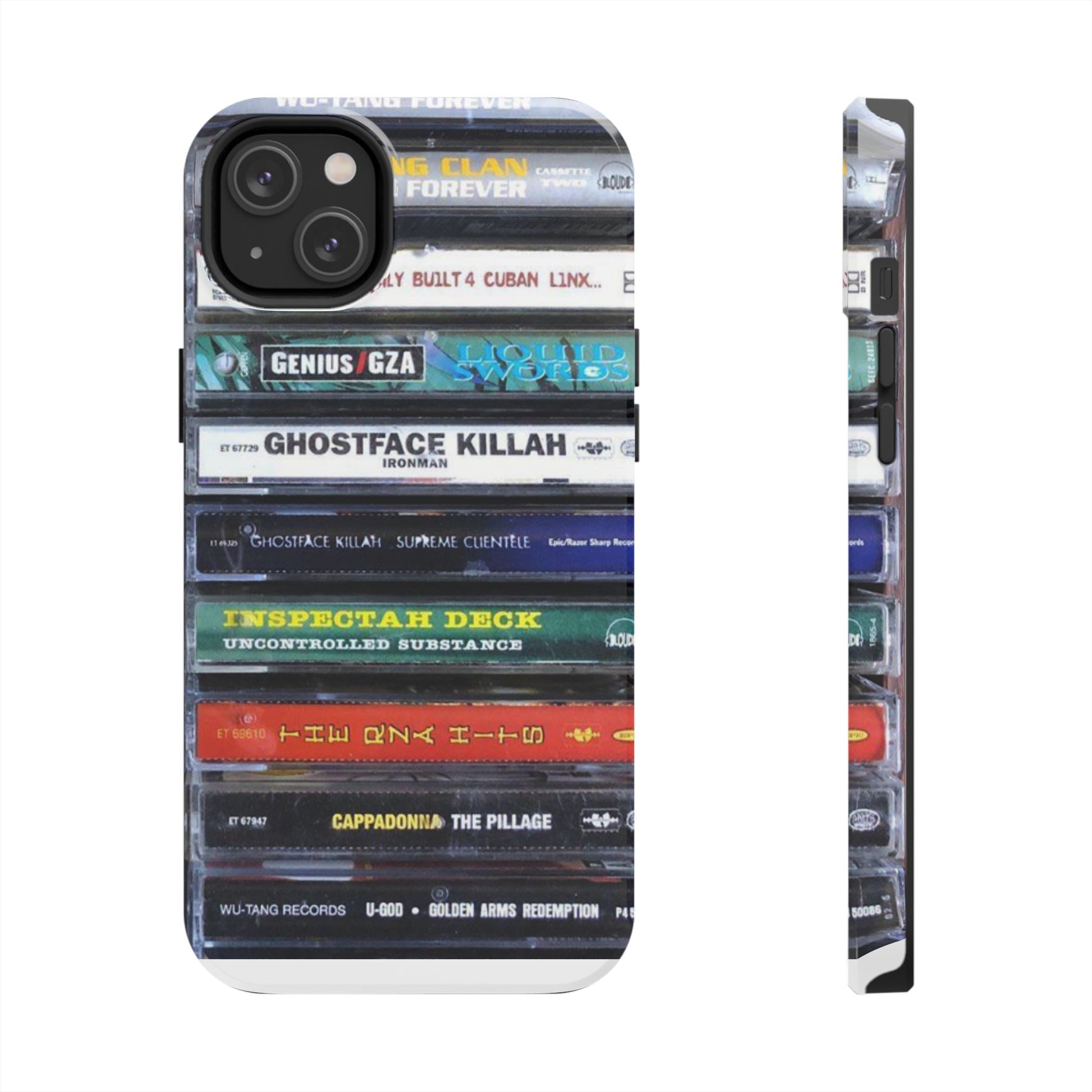 Hip Hop Music Cassette Phone Case | Tough Phone Covers for Music Lovers, Wu solo albums Gifts, Rap Phone Accessories