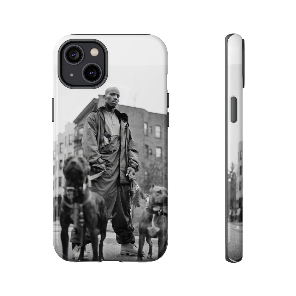 Black & White DMX Tough Phone Case, Urban Style Cover, Pet Lover Gift, Trendy Cell Phone Accessory, Durable Protection