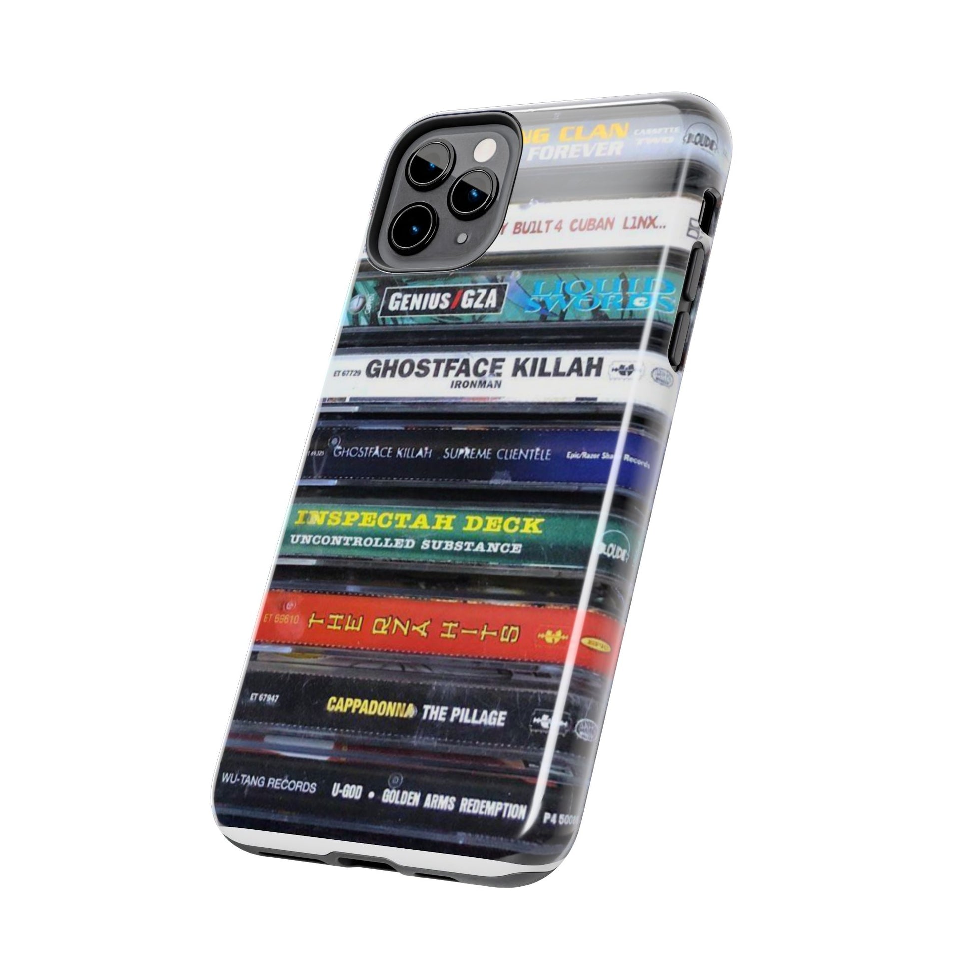 Hip Hop Music Cassette Phone Case | Tough Phone Covers for Music Lovers, Wu solo albums Gifts, Rap Phone Accessories