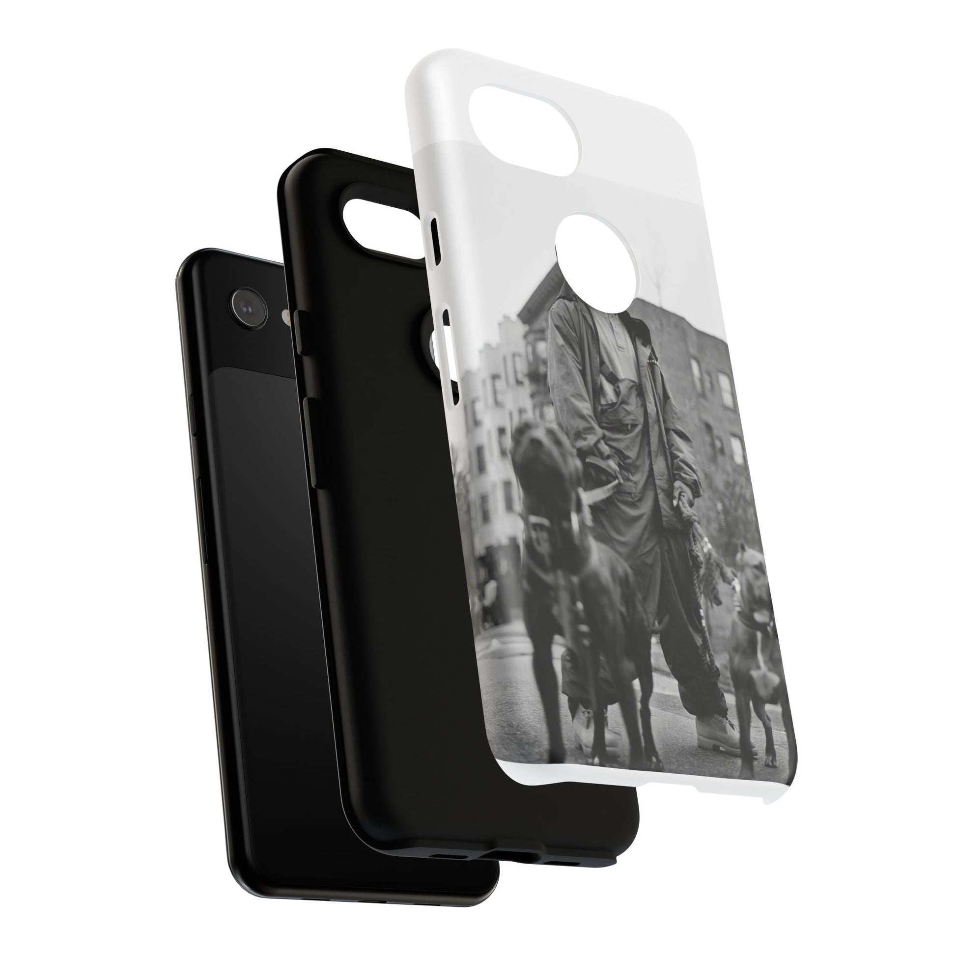 Black & White DMX Tough Phone Case, Urban Style Cover, Pet Lover Gift, Trendy Cell Phone Accessory, Durable Protection