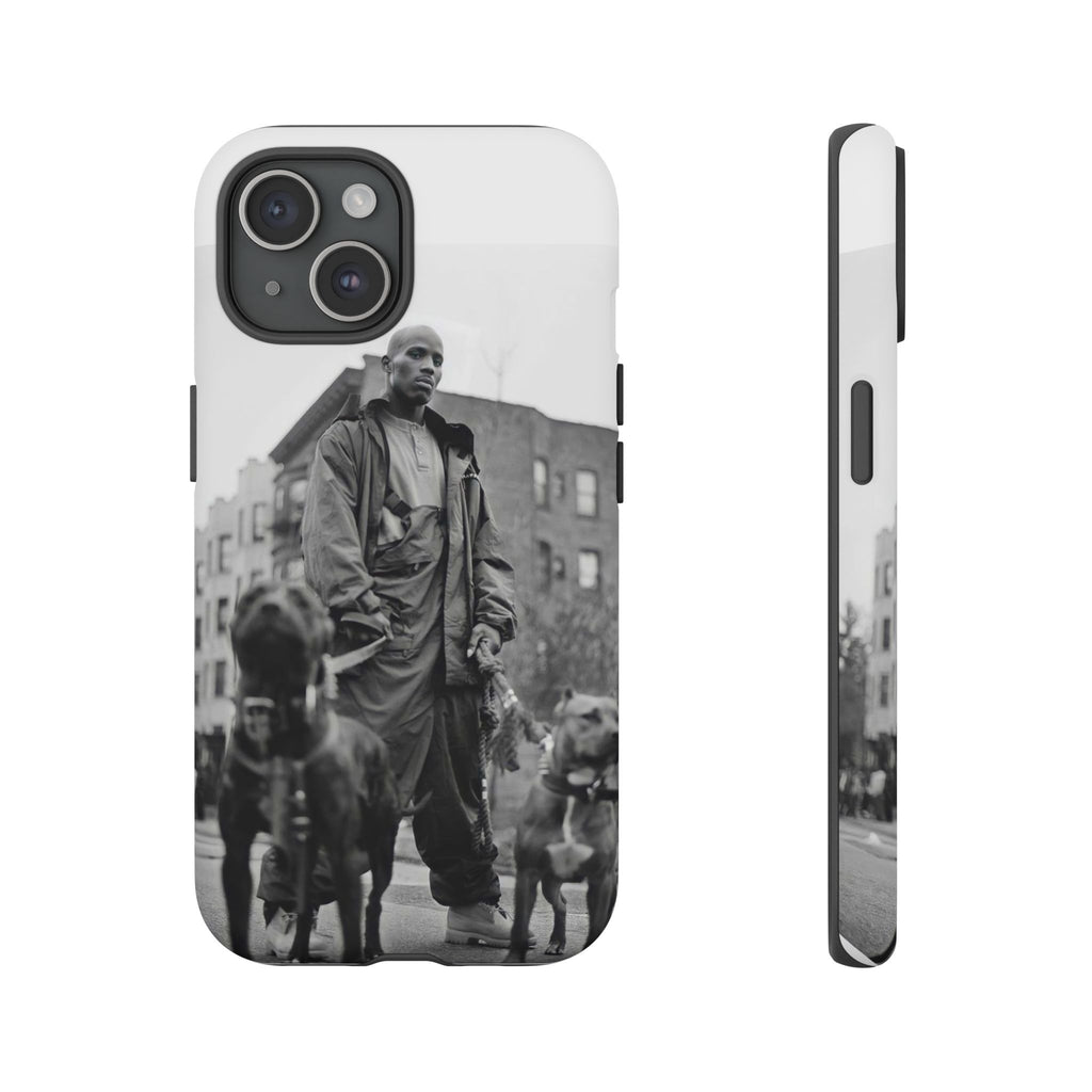 Black & White DMX Tough Phone Case, Urban Style Cover, Pet Lover Gift, Trendy Cell Phone Accessory, Durable Protection