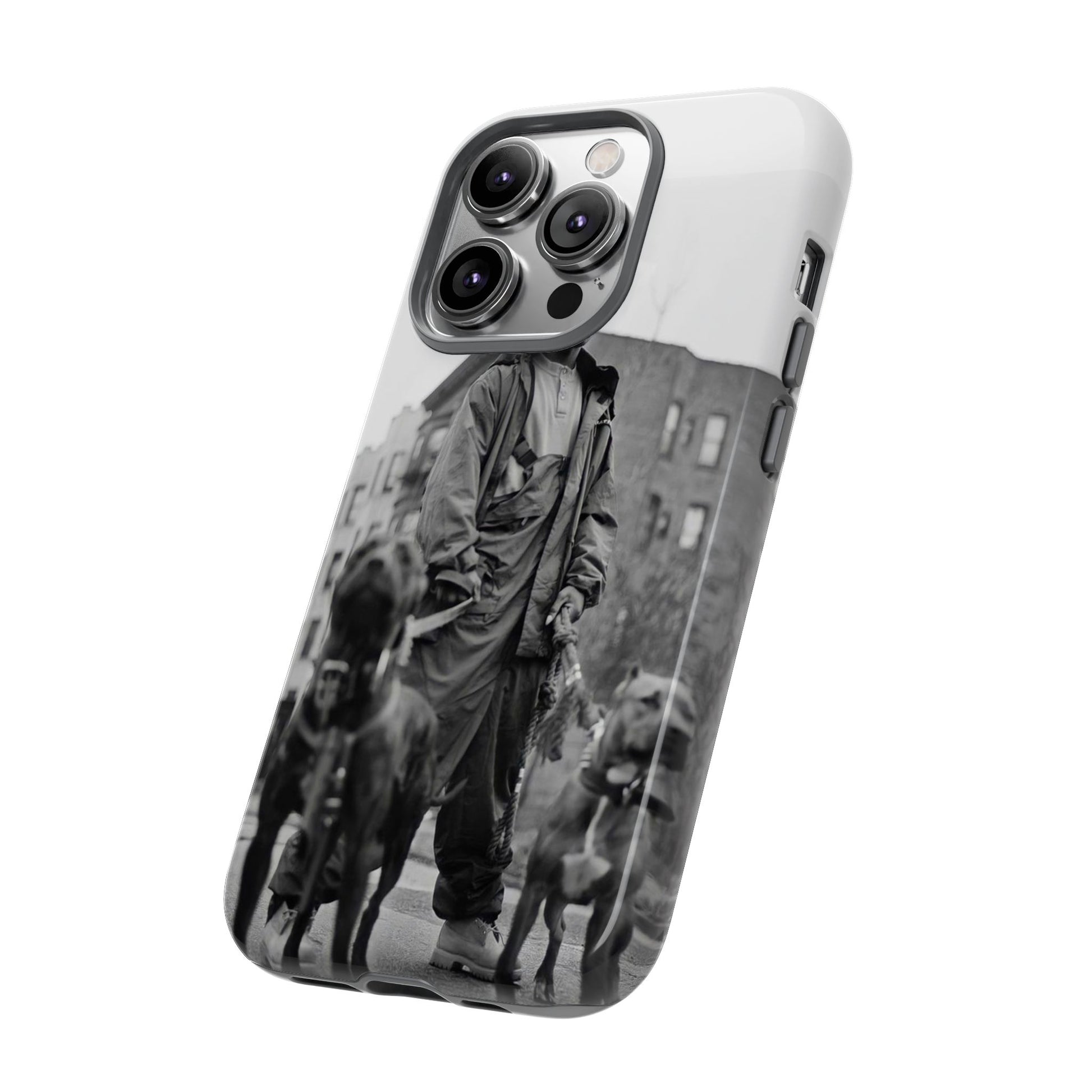 Black & White DMX Tough Phone Case, Urban Style Cover, Pet Lover Gift, Trendy Cell Phone Accessory, Durable Protection