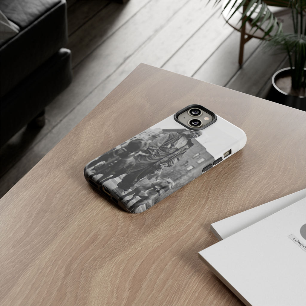 Black & White DMX Tough Phone Case, Urban Style Cover, Pet Lover Gift, Trendy Cell Phone Accessory, Durable Protection
