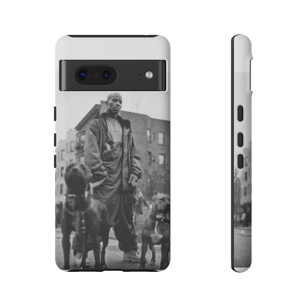 Black & White DMX Tough Phone Case, Urban Style Cover, Pet Lover Gift, Trendy Cell Phone Accessory, Durable Protection
