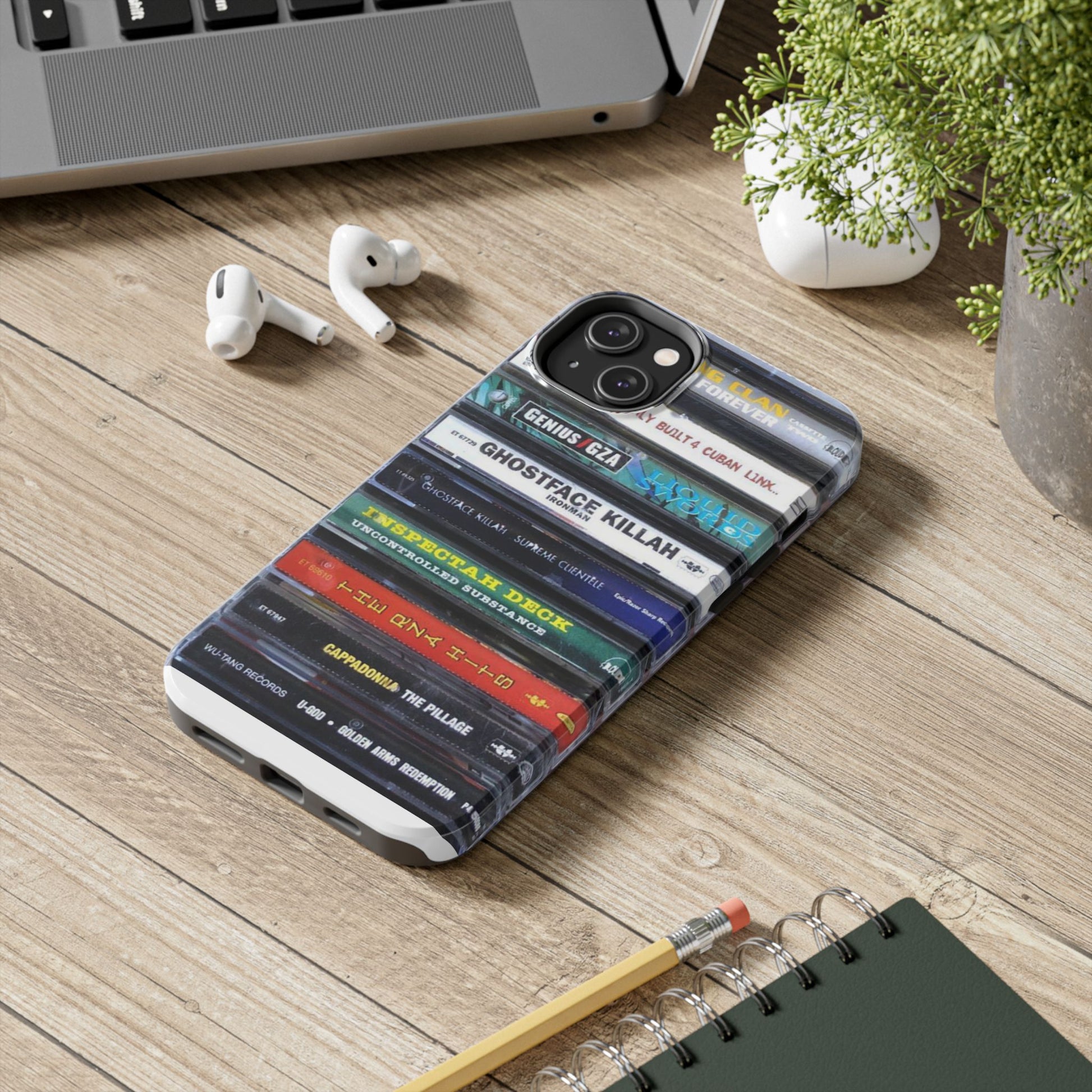Hip Hop Music Cassette Phone Case | Tough Phone Covers for Music Lovers, Wu solo albums Gifts, Rap Phone Accessories
