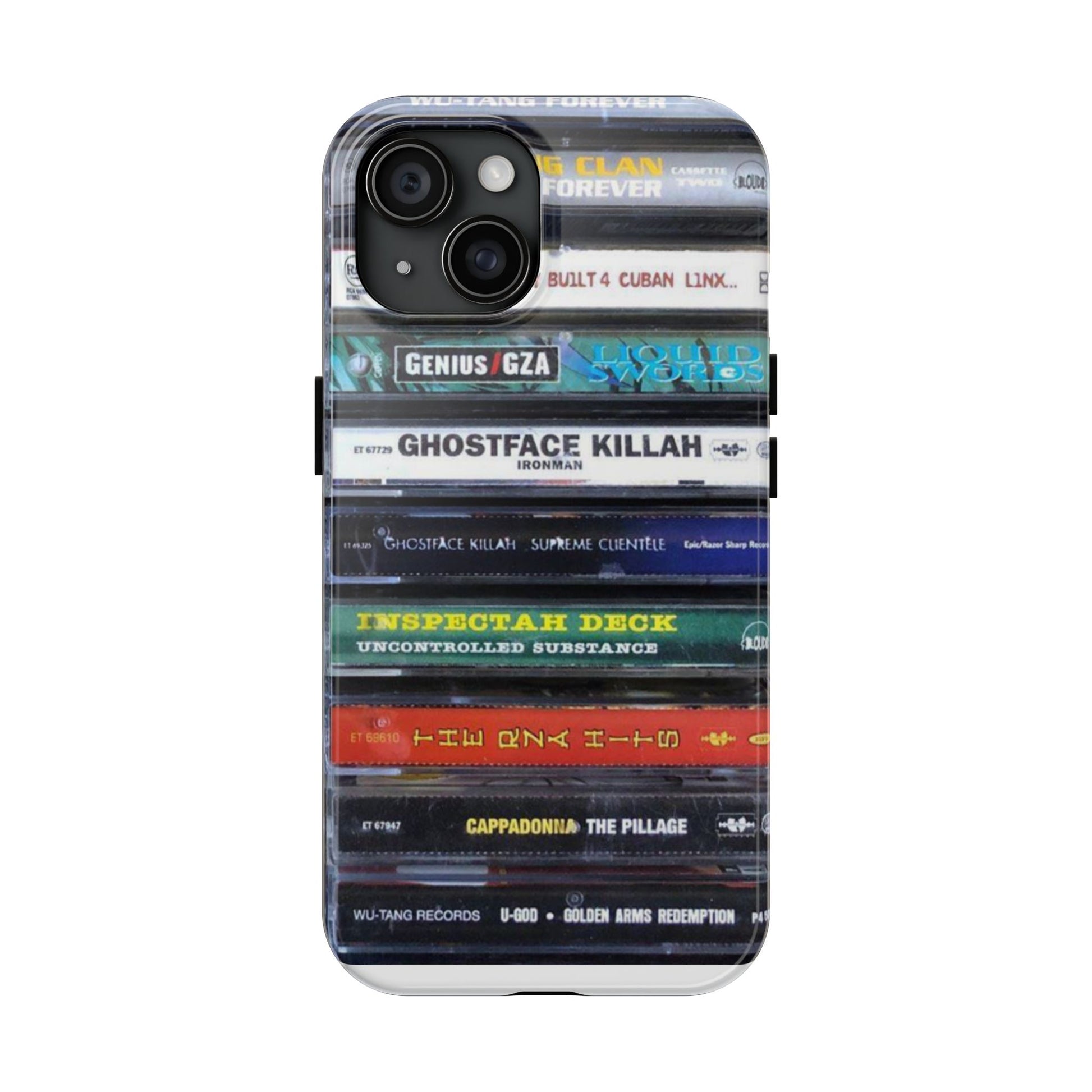 Hip Hop Music Cassette Phone Case | Tough Phone Covers for Music Lovers, Wu solo albums Gifts, Rap Phone Accessories
