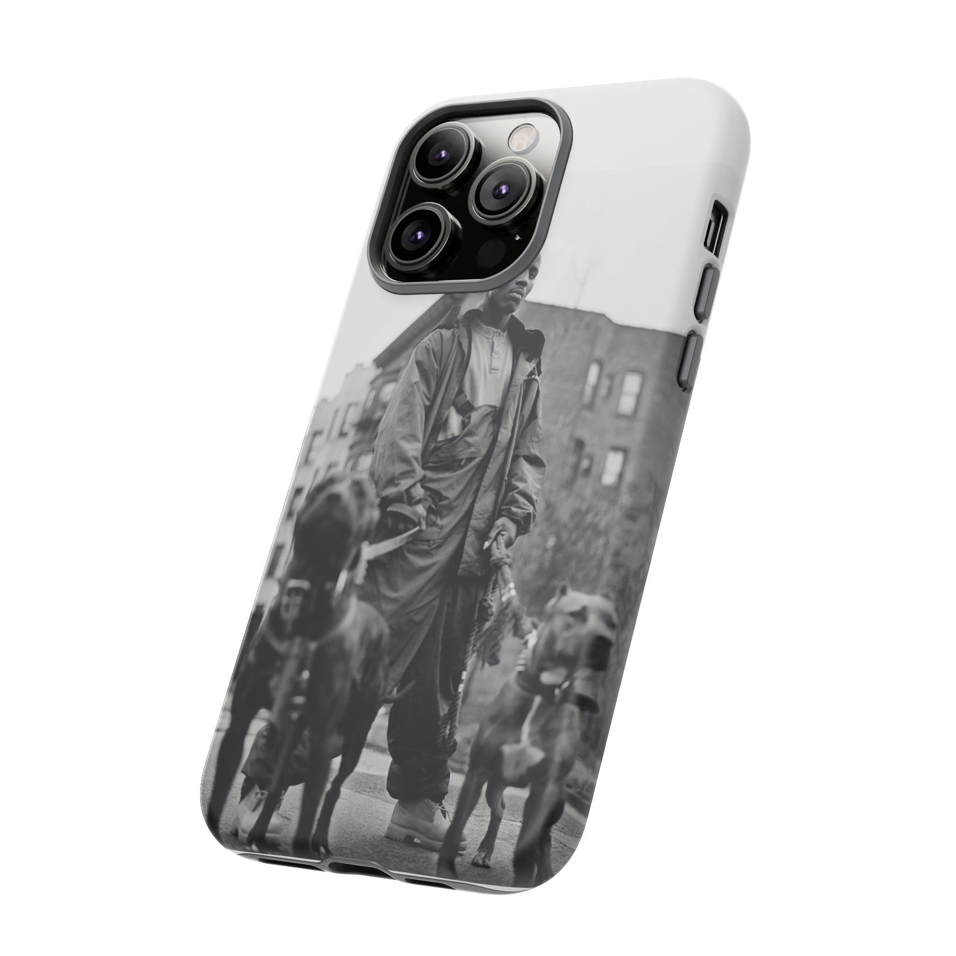 Black & White DMX Tough Phone Case, Urban Style Cover, Pet Lover Gift, Trendy Cell Phone Accessory, Durable Protection