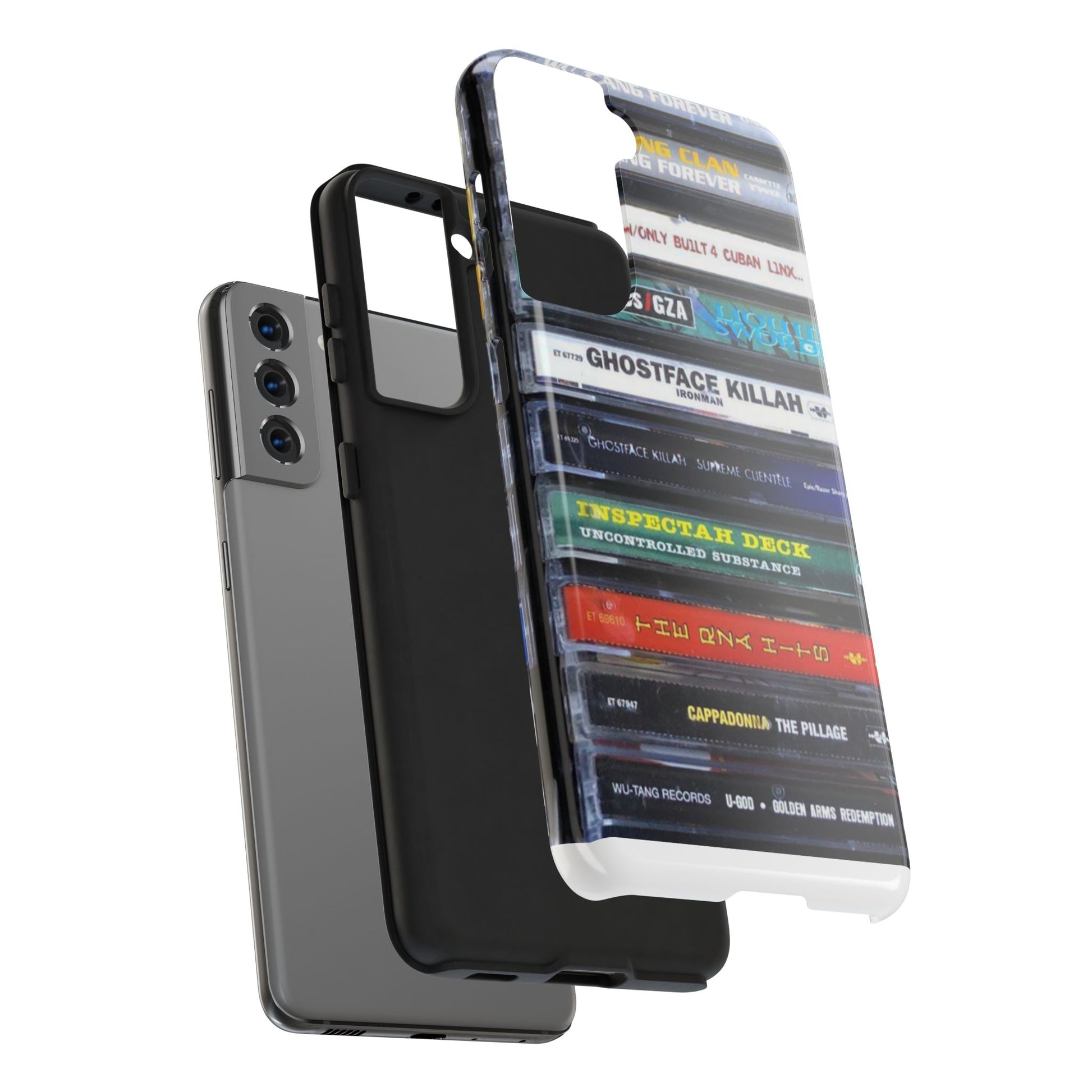 Hip Hop Music Cassette Phone Case | Tough Phone Covers for Music Lovers, Wu solo albums Gifts, Rap Phone Accessories